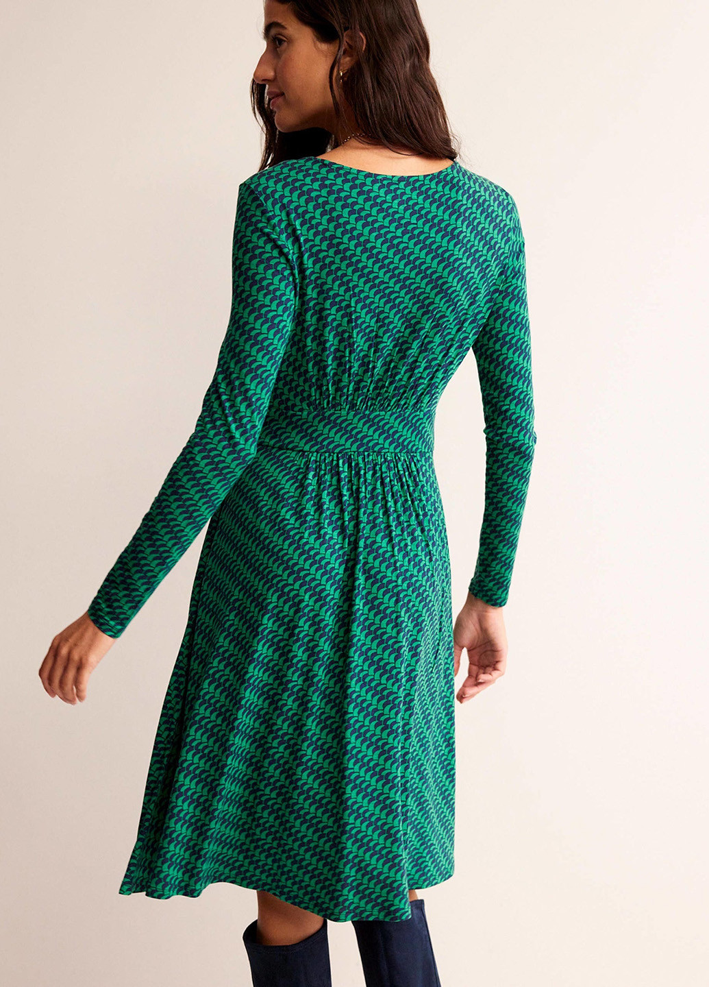 Зелена кежуал сукня Boden з геометричним візерунком