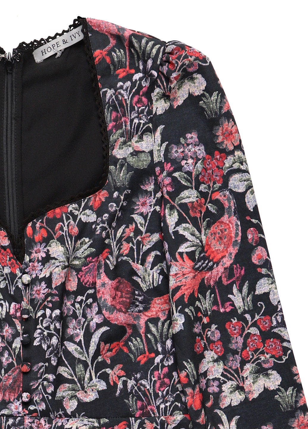 Черное кэжуал платье футляр hope & ivy с цветочным принтом