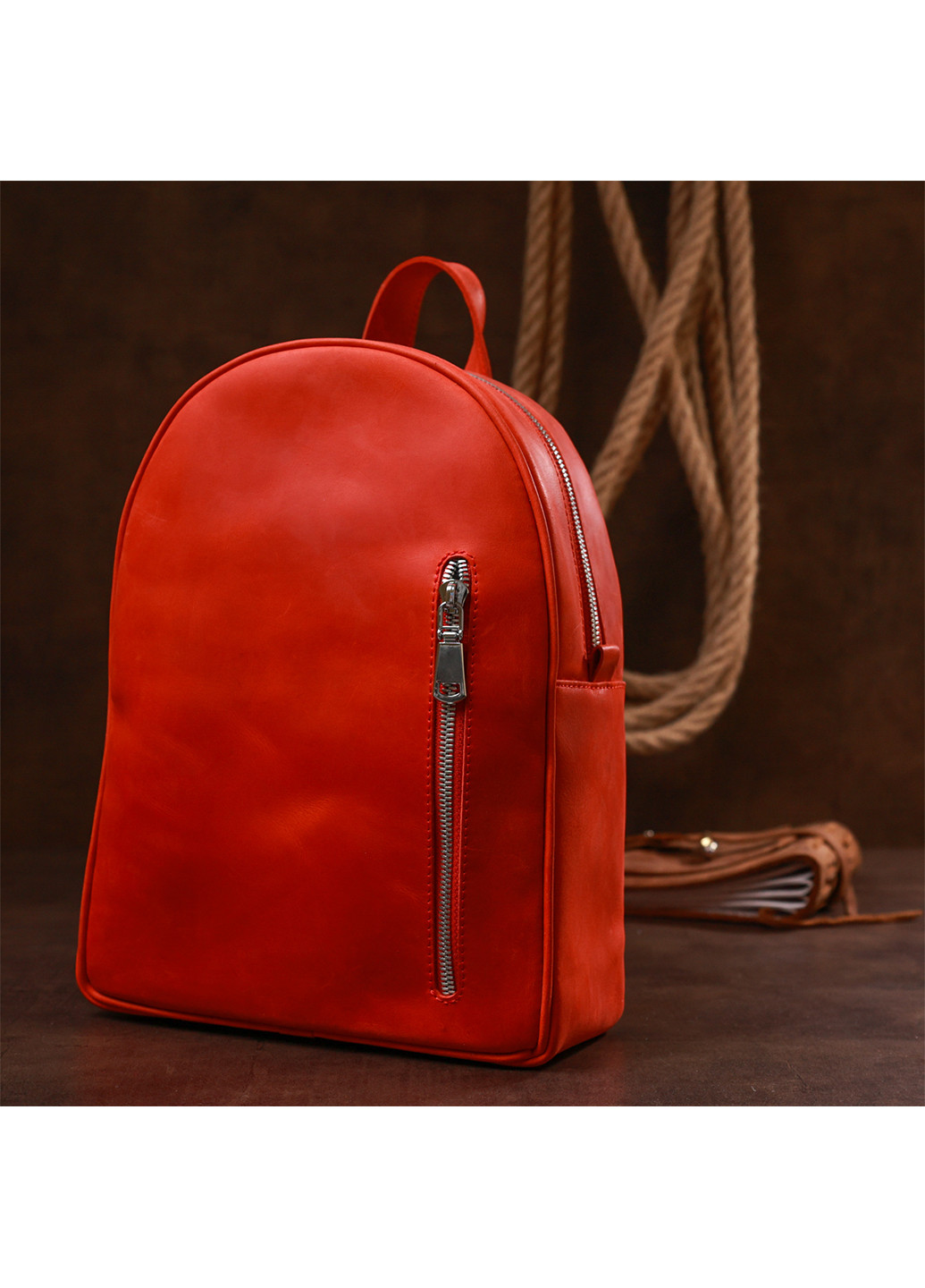 Жіночий шкіряний рюкзак 21х28х9 см Shvigel (253491452)