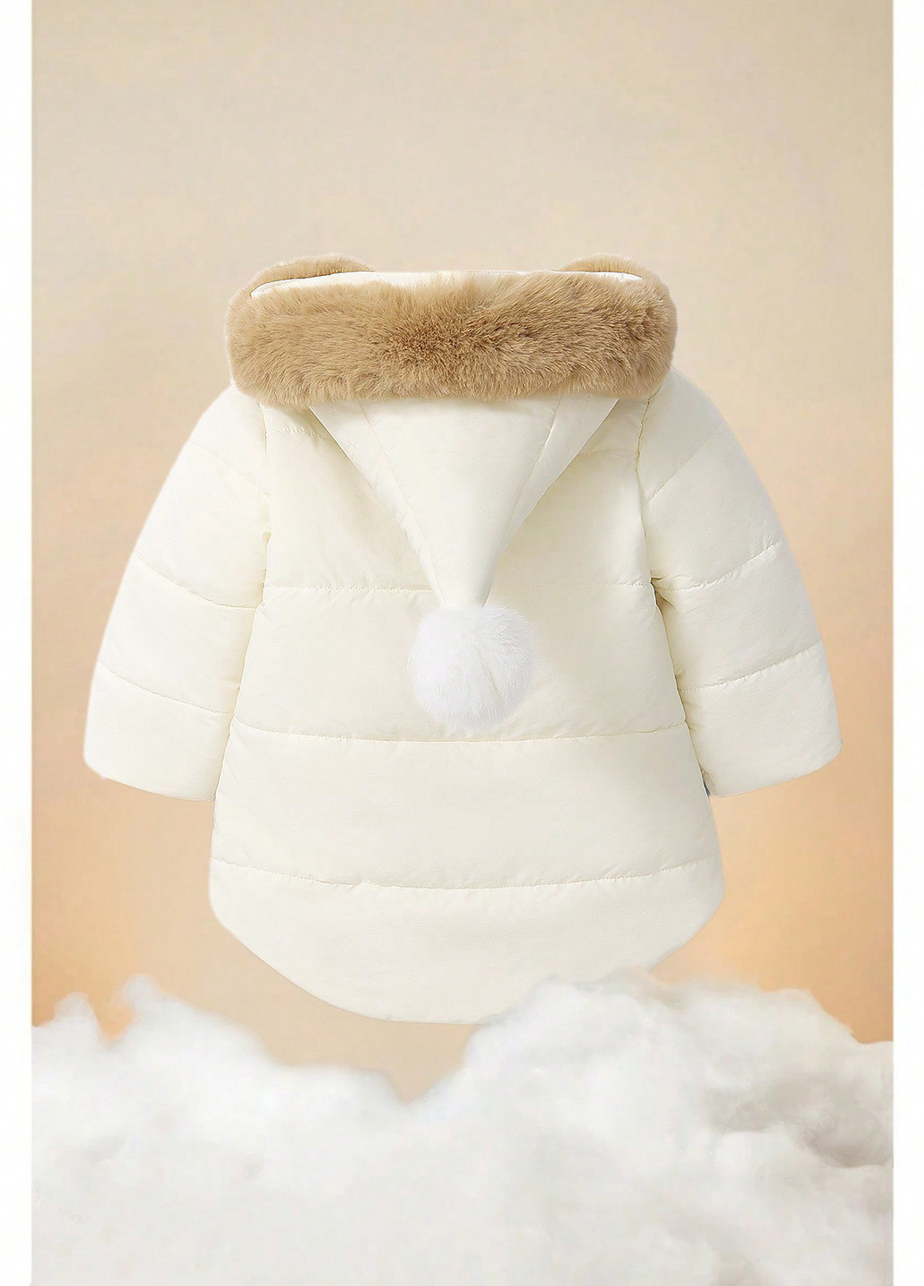 Біла демісезонна куртка куртка-пальто SHEIN