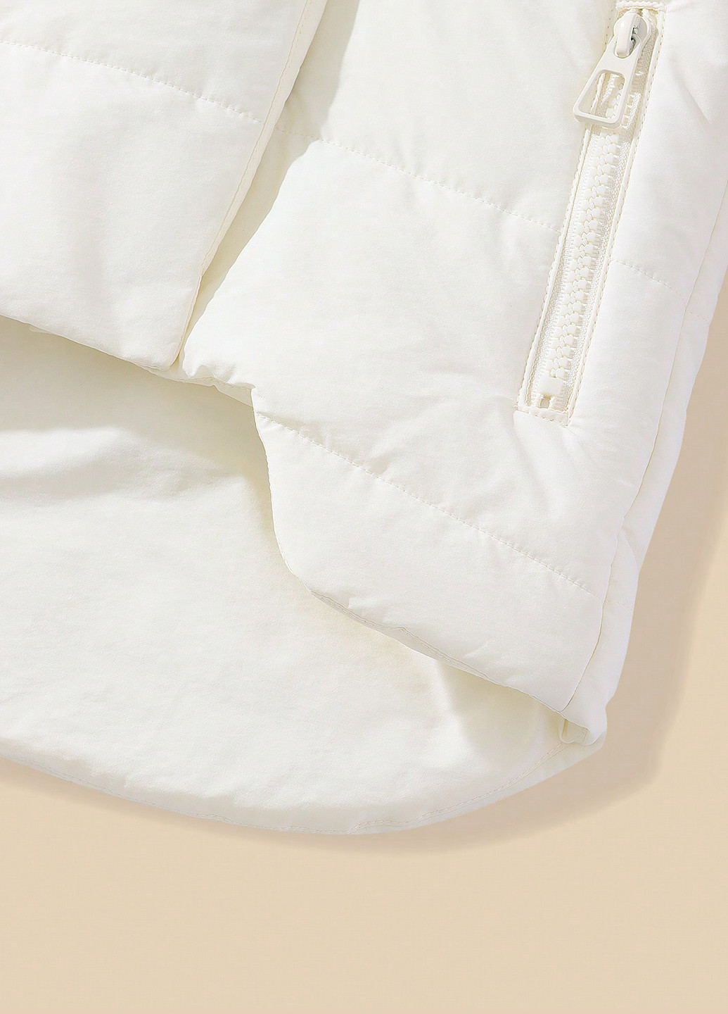 Біла демісезонна куртка куртка-пальто SHEIN