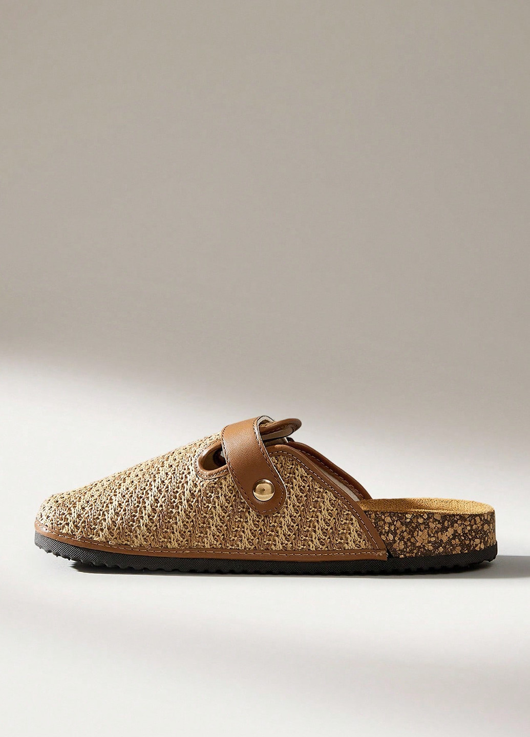 Коричневые туфли SHEIN без каблука