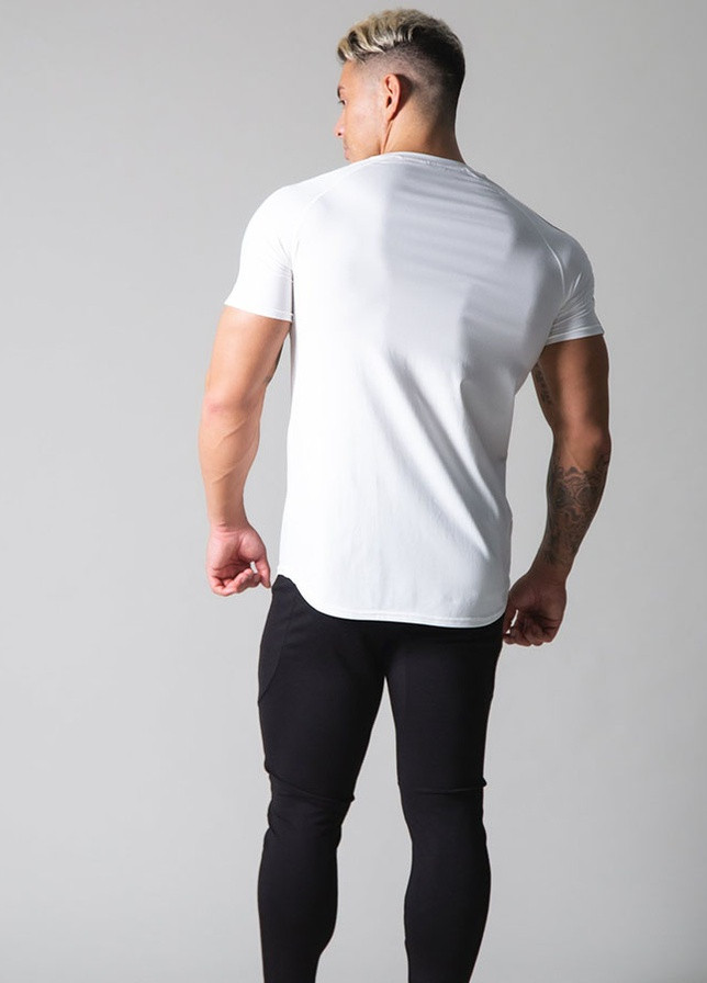 Белая мужская фирменная футболка Lyft