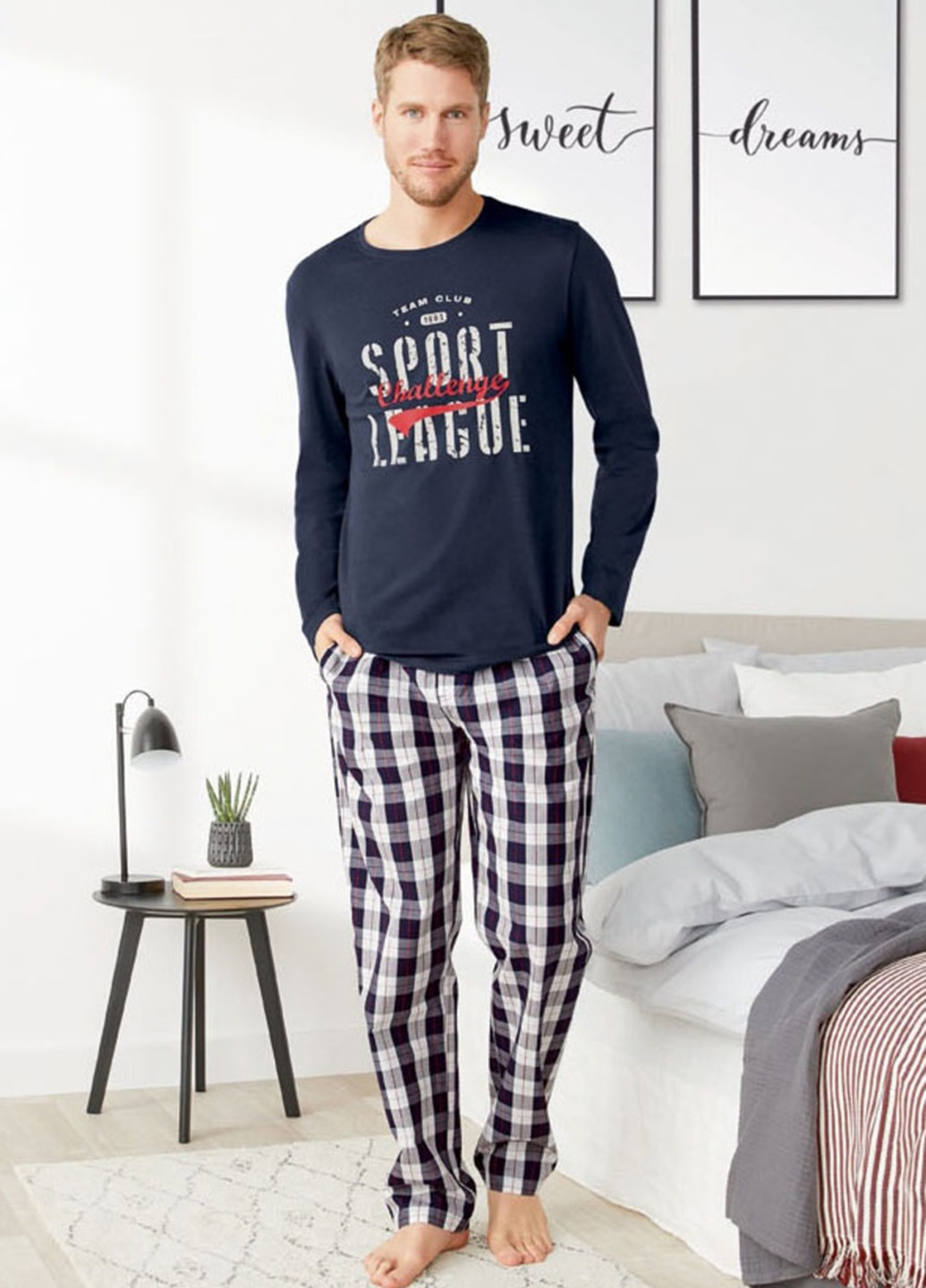 Пижама (лонгслив, брюки) Livergy (295549922)