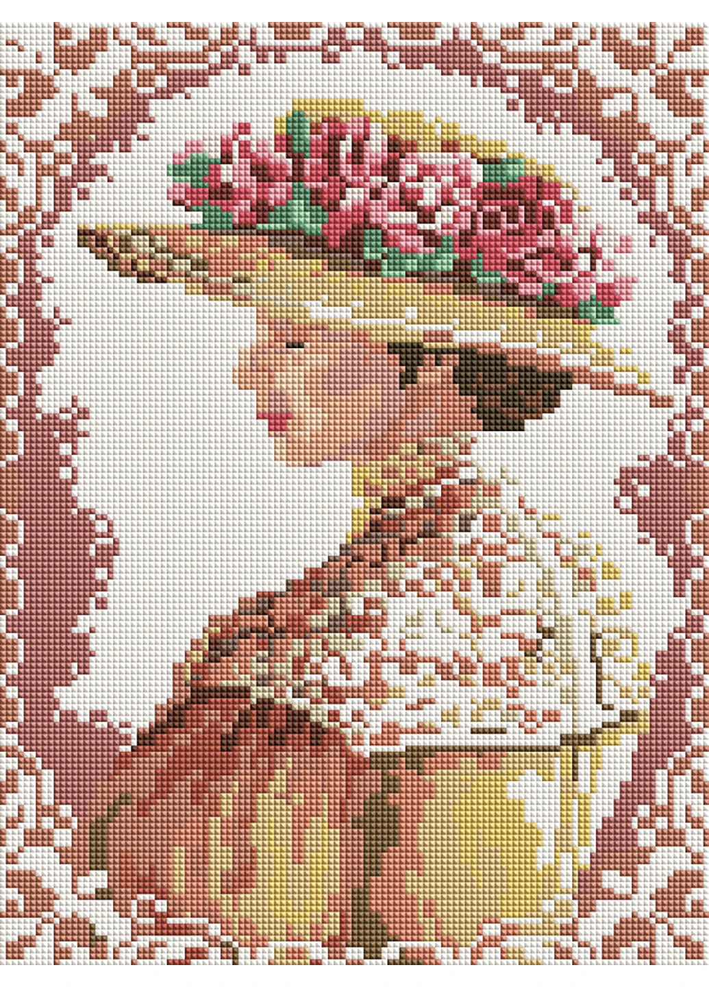 Алмазная мозаика "Аристократическая дама" 40х30 см Brushme (252257709)