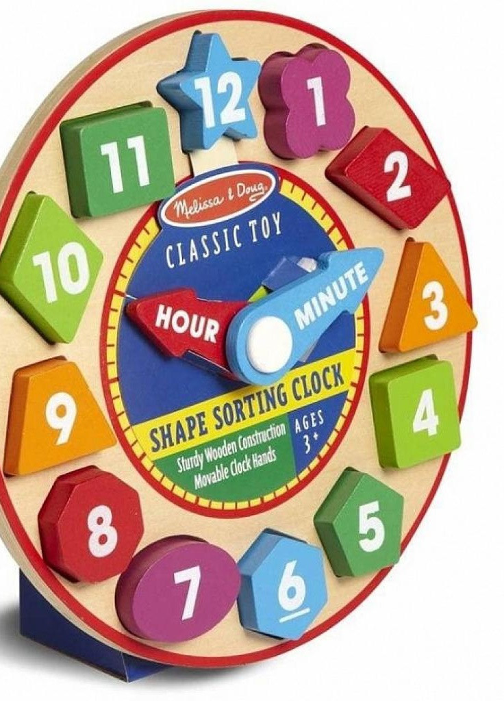 Розвиваюча іграшка Melissa & Doug Годинники-сортувальник (MD18593) Melissa&Doug Часы-сортировщик (203969138)