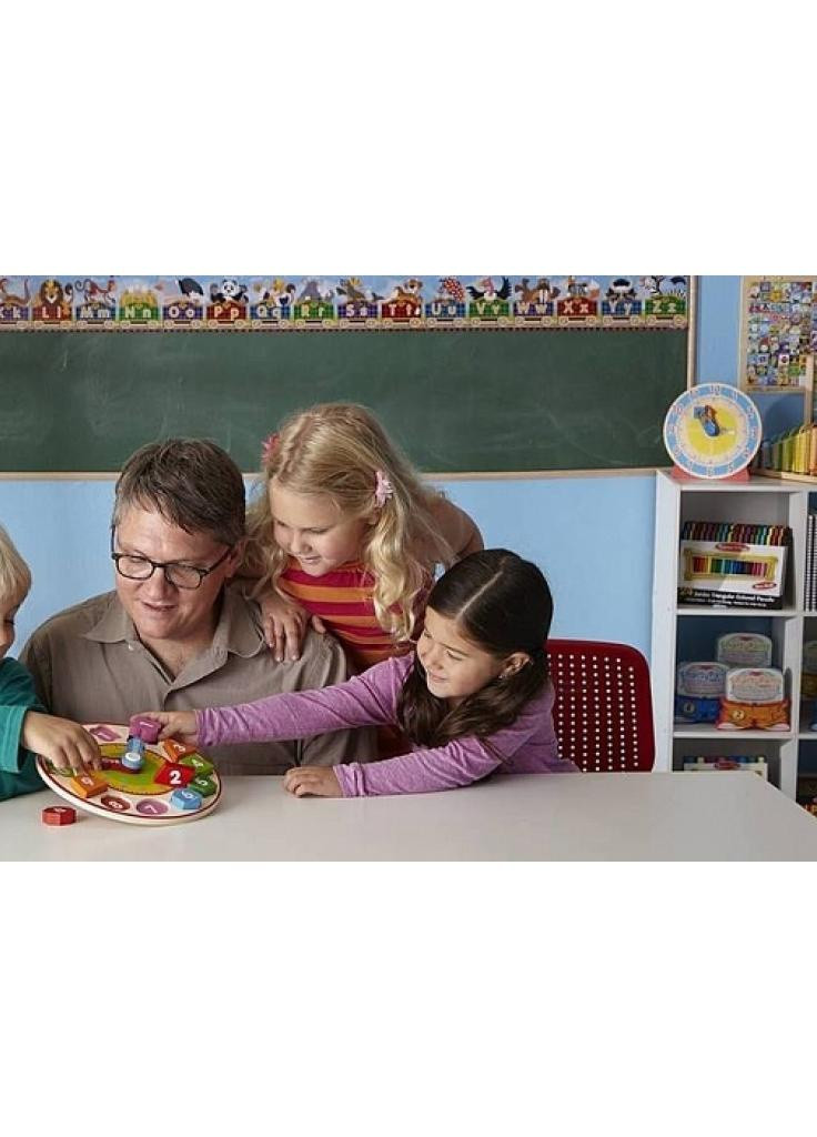 Розвиваюча іграшка Melissa & Doug Годинники-сортувальник (MD18593) Melissa&Doug Часы-сортировщик (203969138)