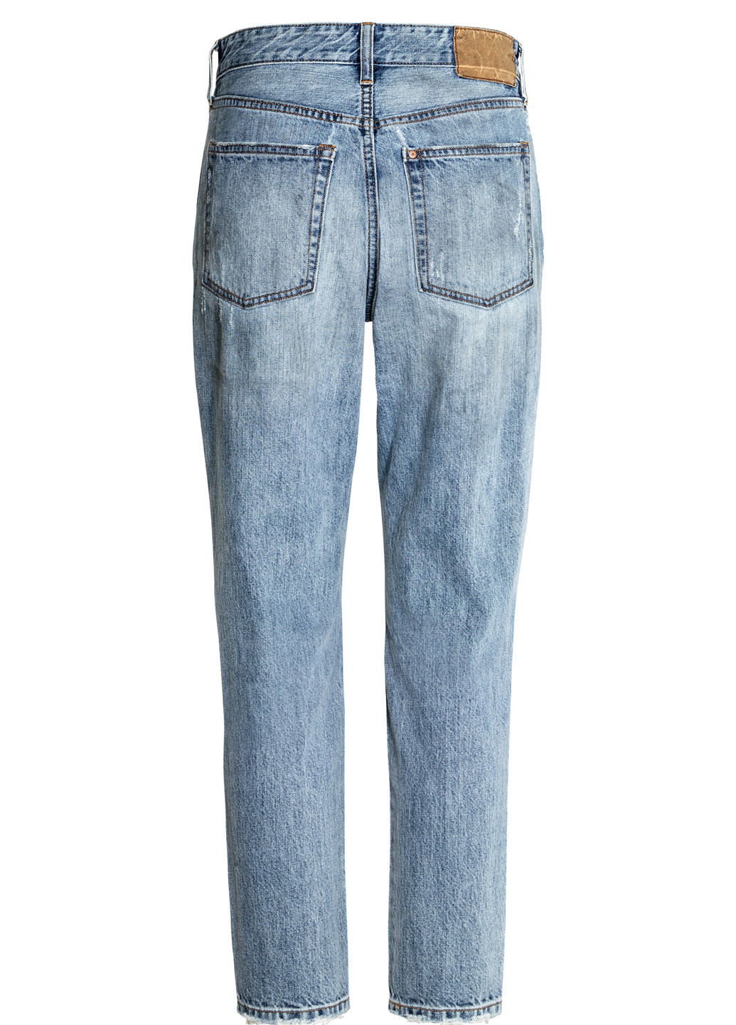 Голубые летние зауженные джинсы H&M