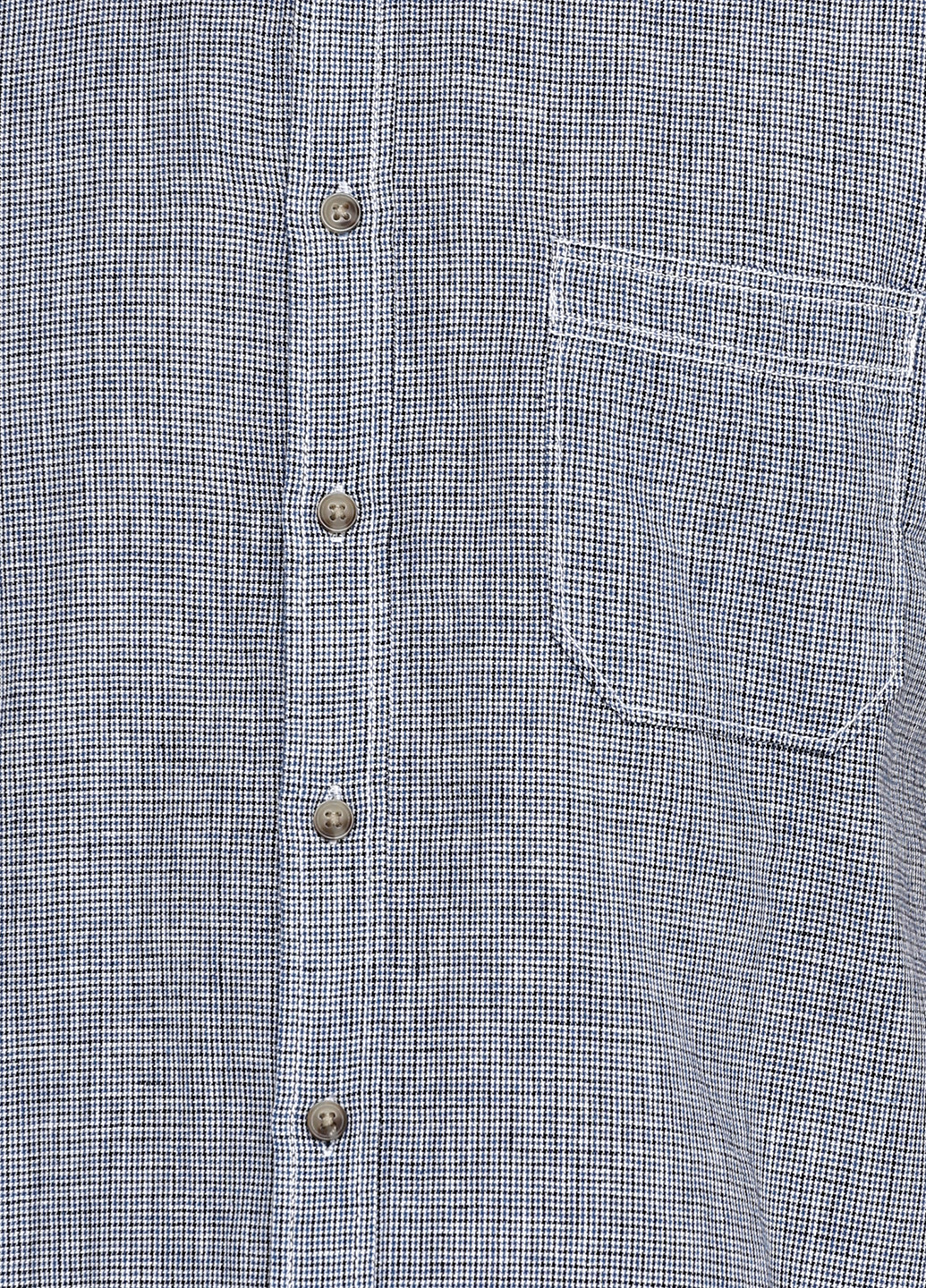 Серо-голубой кэжуал рубашка с геометрическим узором Angelo Litrico с коротким рукавом