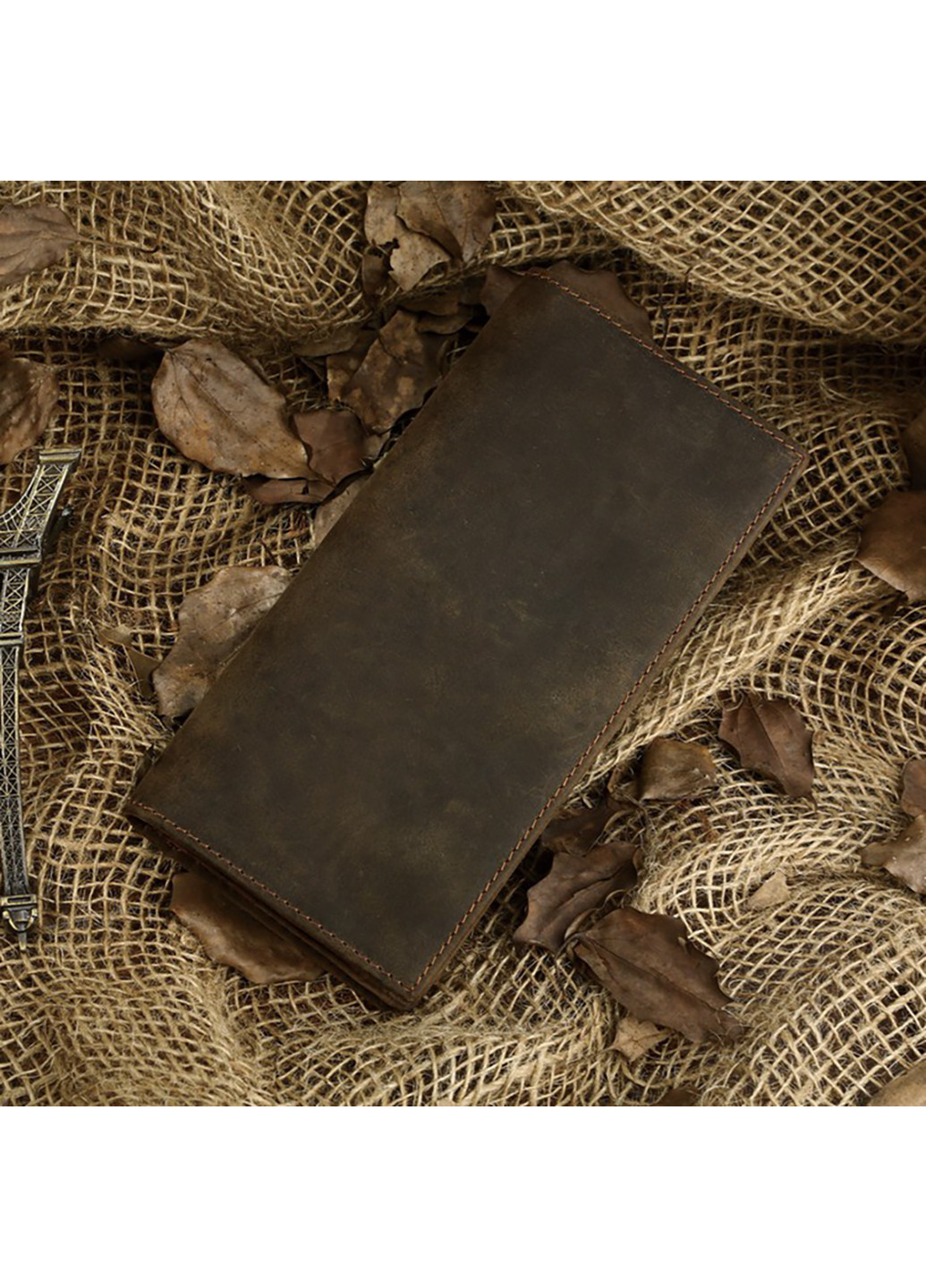 Мужской кожаный кошелек 9х19 см Vintage (252133062)