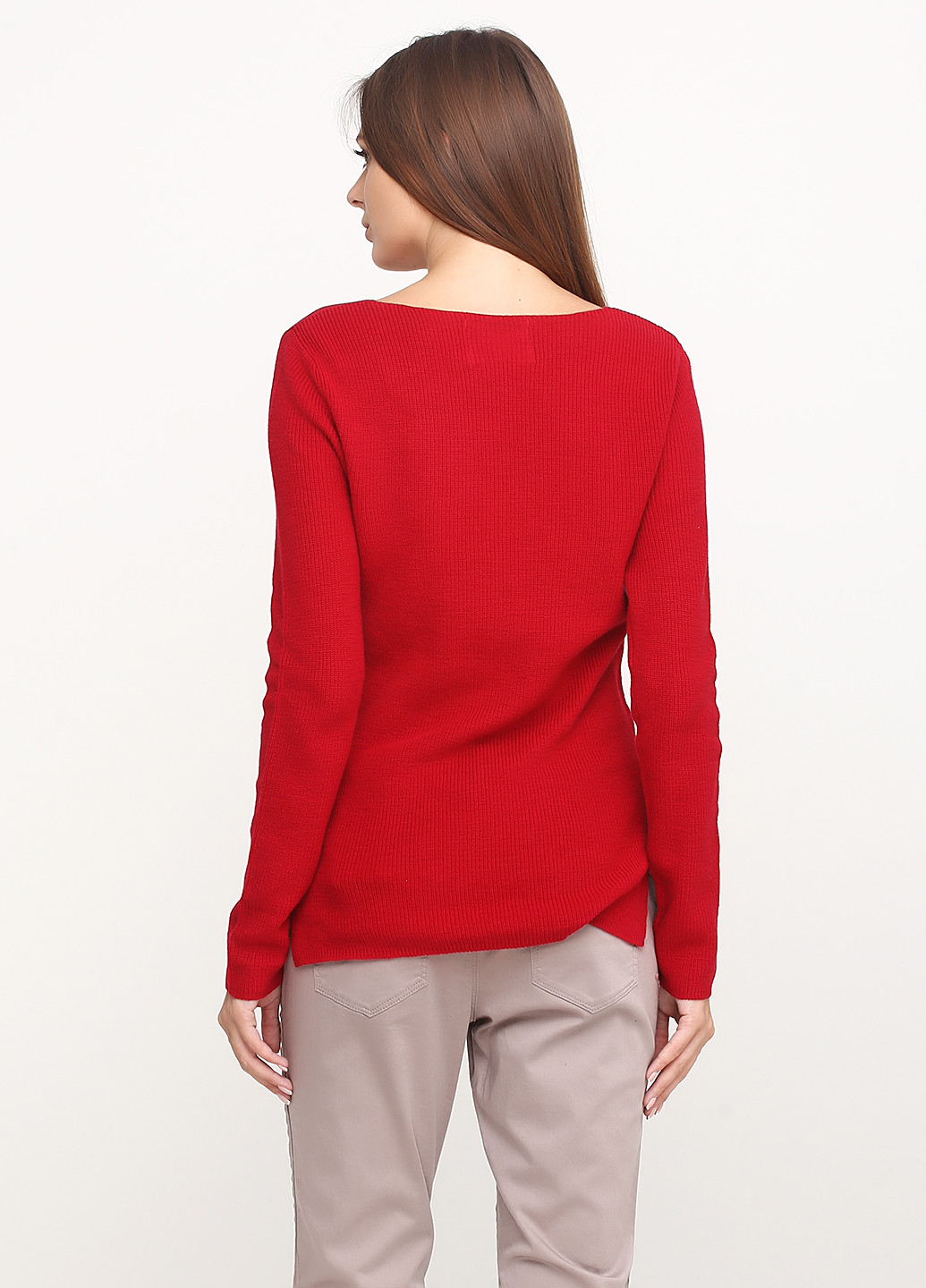Красный демисезонный пуловер пуловер Street One