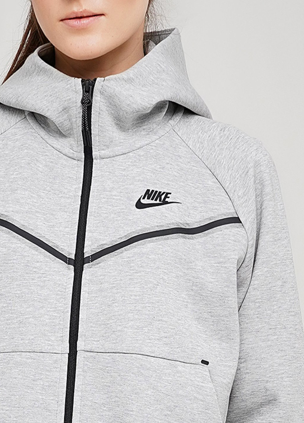 Толстовка Nike w nsw tch flc wr hoodie fz (218957399)