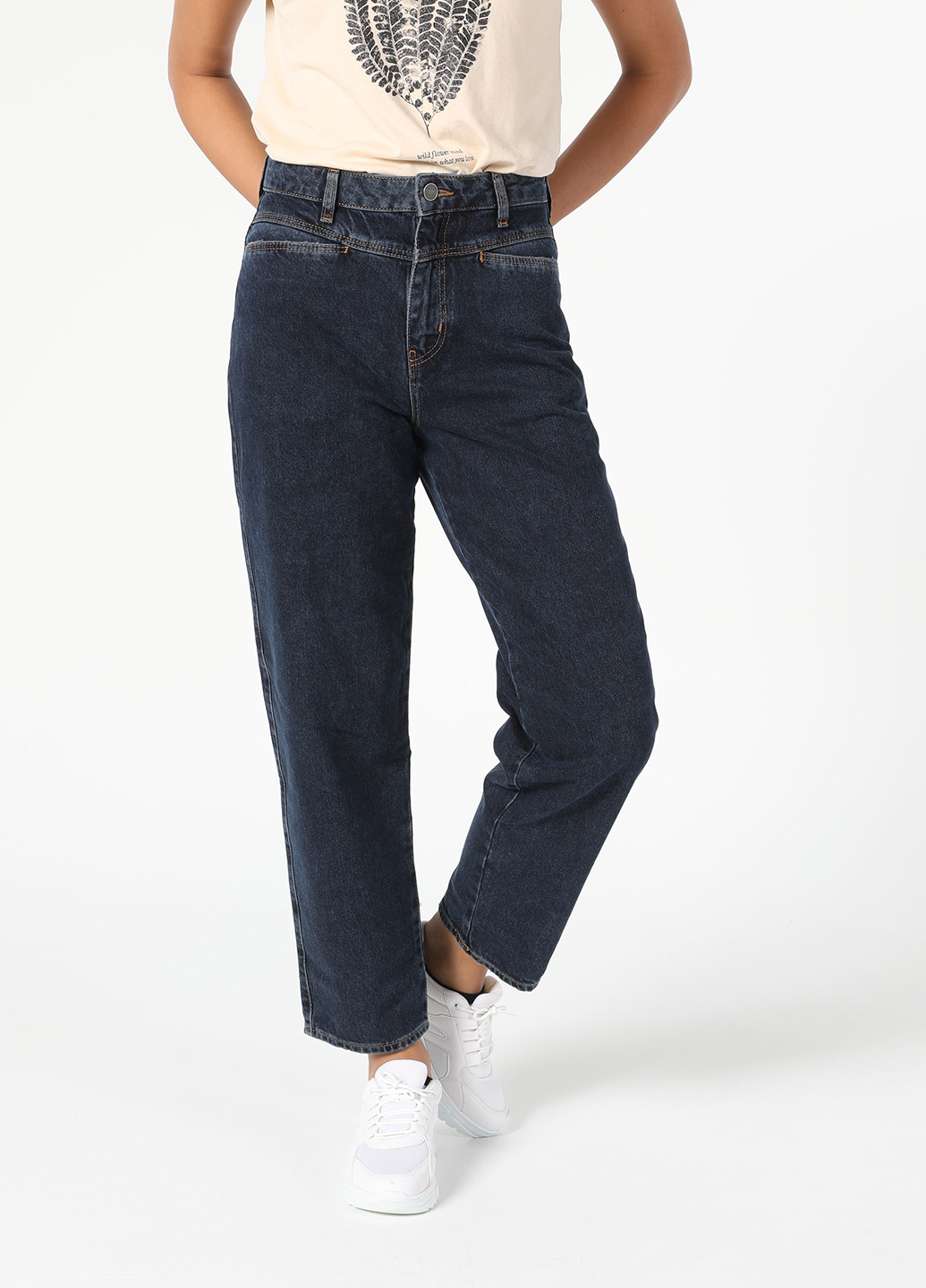 Индиго демисезонные укороченные джинсы Colin's