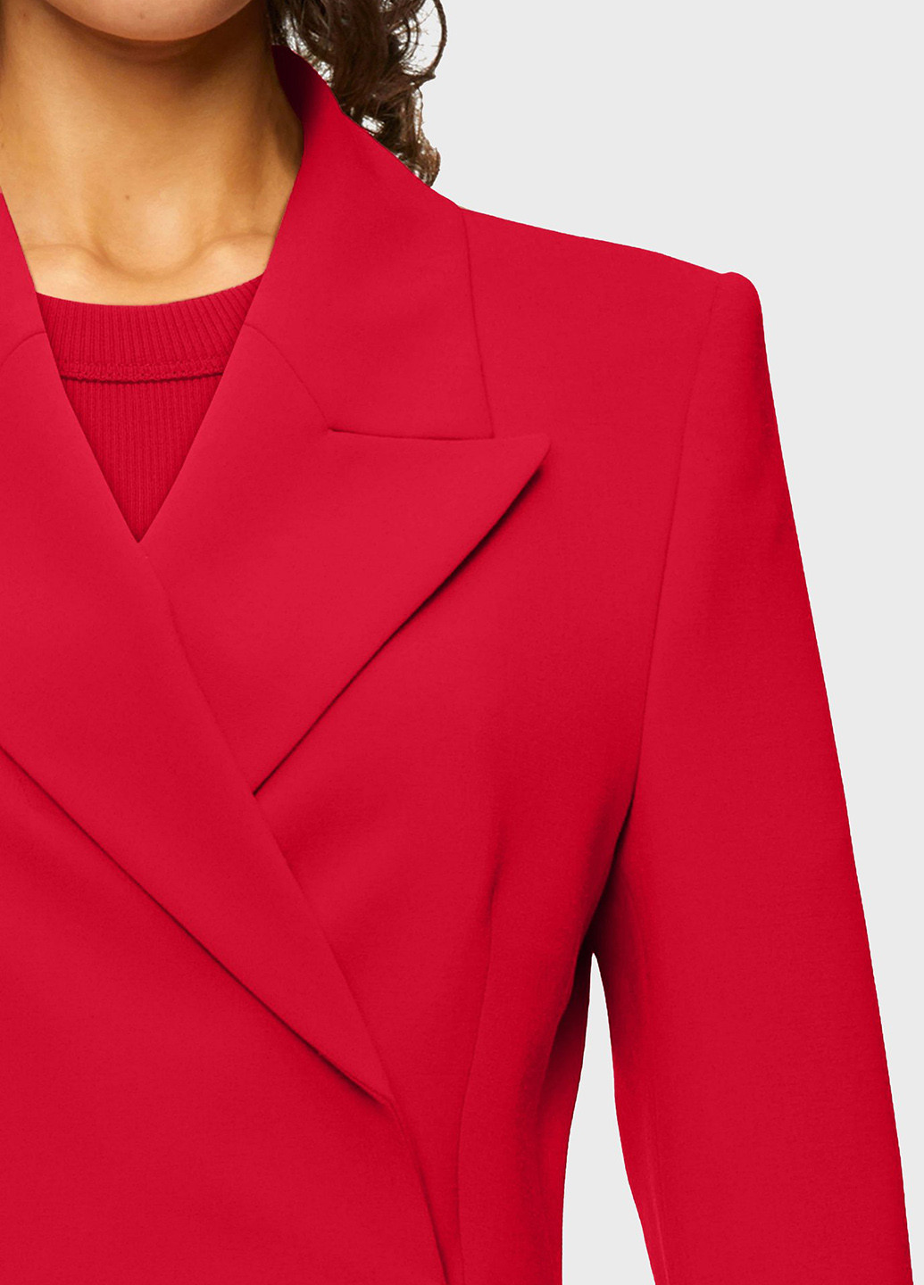 Красный женский жакет Drykorn однотонный - демисезонный