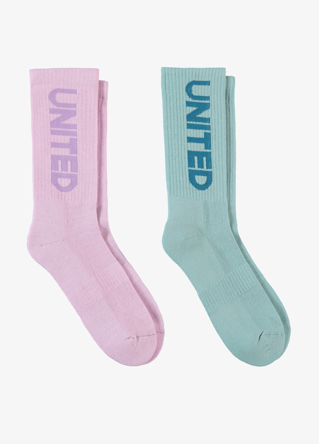 Комбіновані шкарпетки (2 пари) UNITED4 написи (329058631)