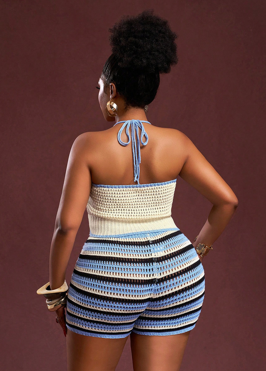 Костюм (топ, шорты) SHEIN (367435657)