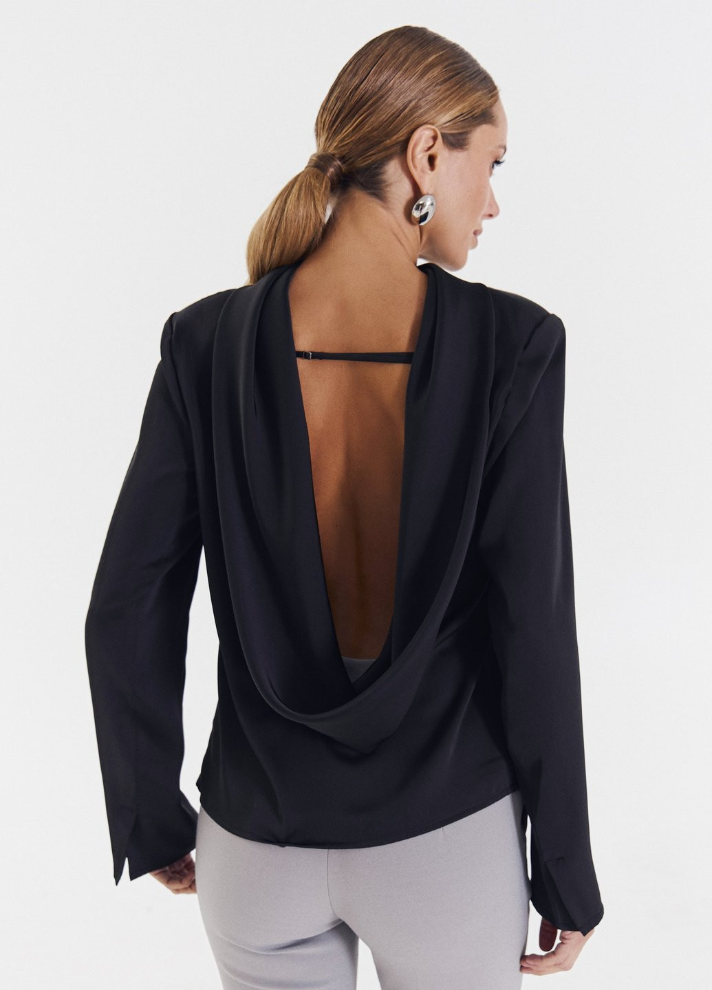 Чёрная блуза Gepur