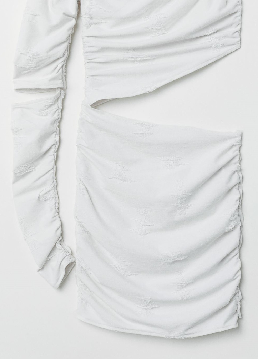 Белое коктейльное платье маскарадный костюм мумия H&M однотонное