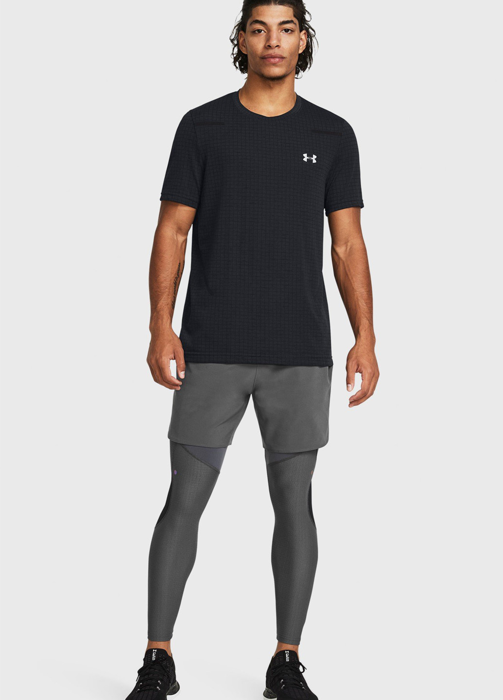 Серые демисезонные леггинсы Under Armour