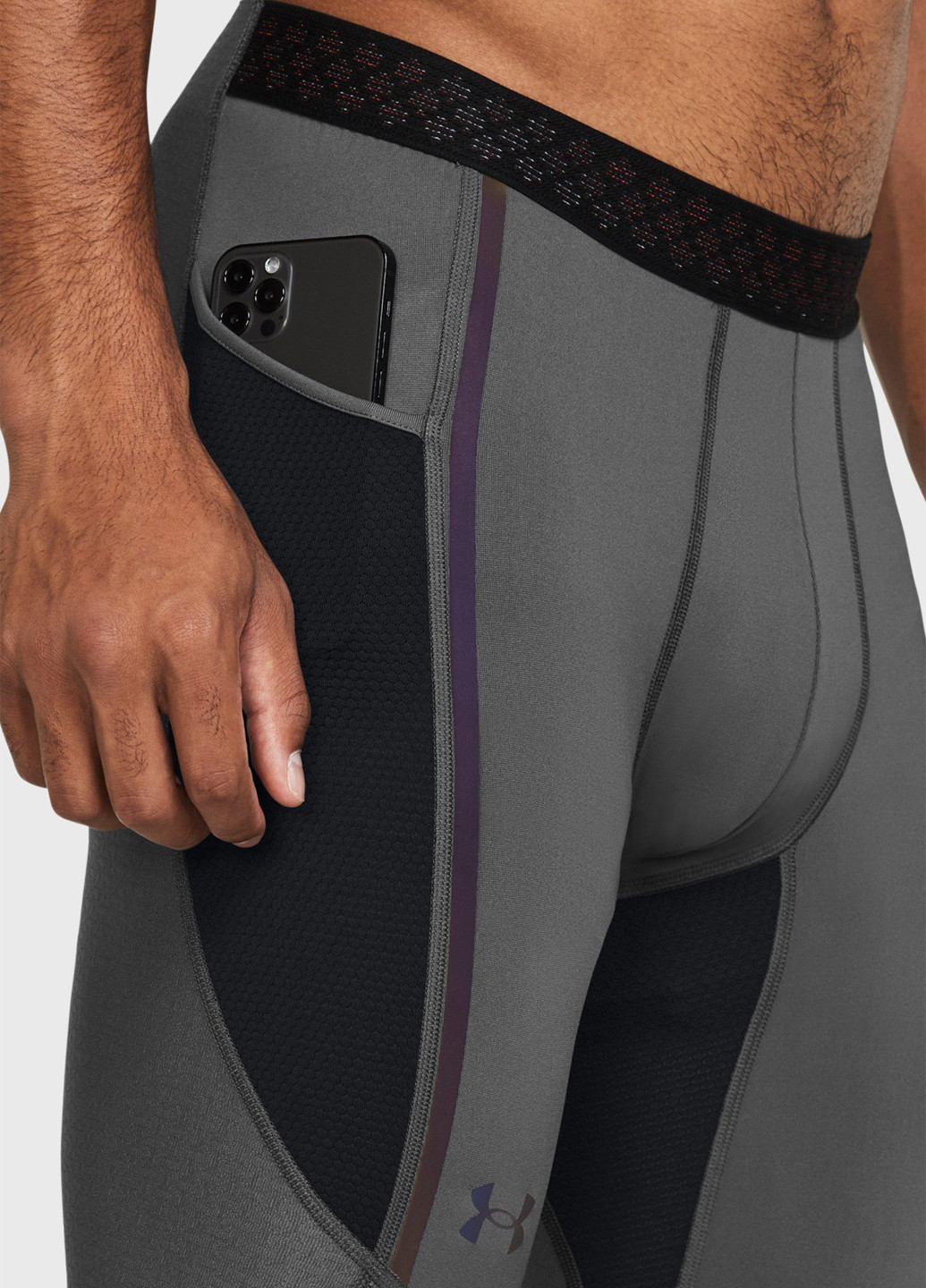 Серые демисезонные леггинсы Under Armour