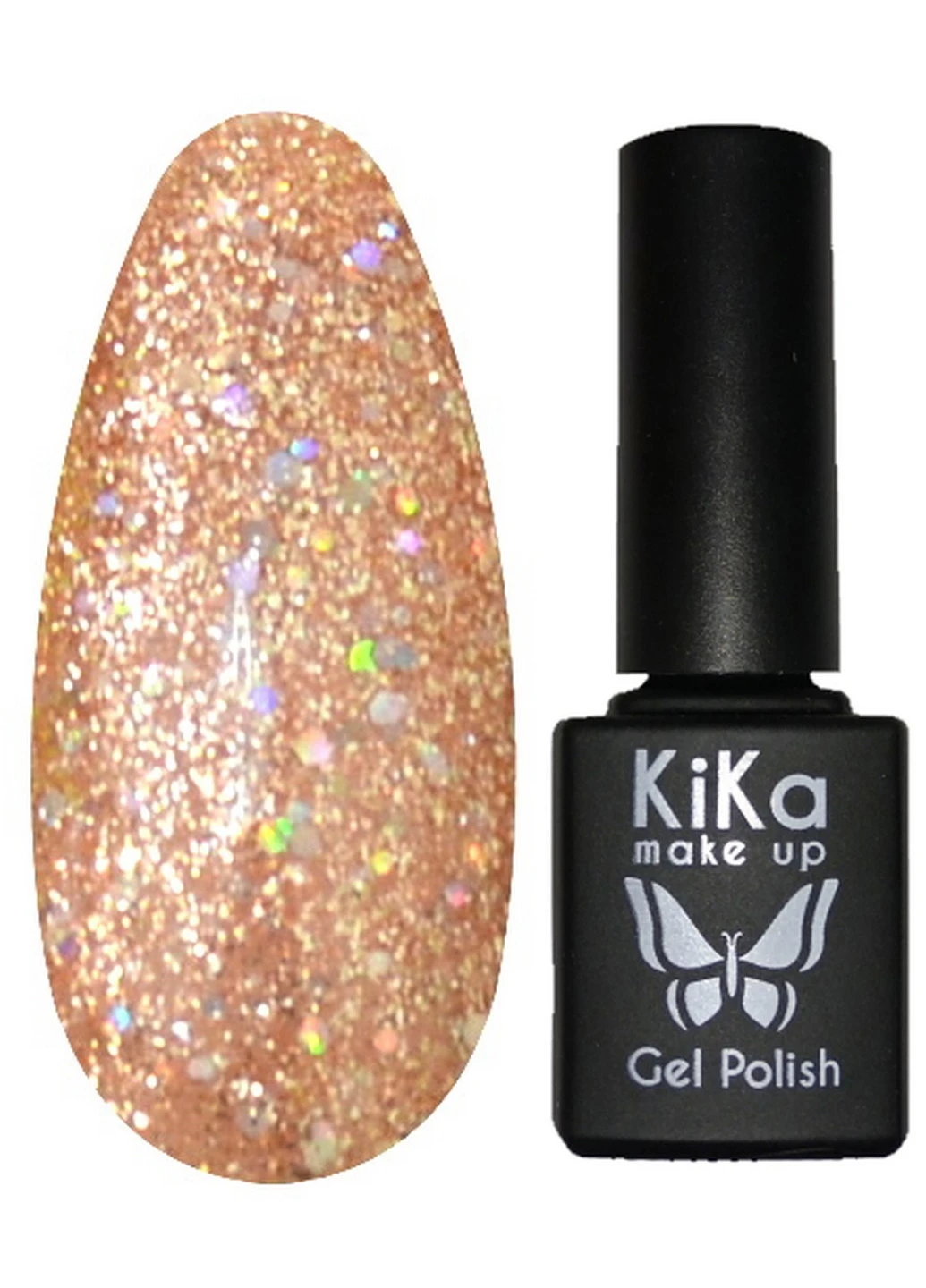 Гель-лак № 155 з блискітками 8,5 мл Kika (225254284)