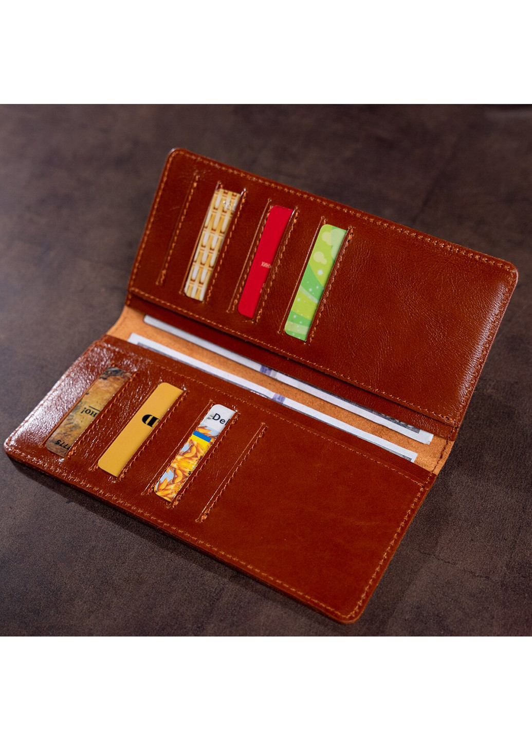 Мужской кожаный кошелек 8,5х17,5 см Shvigel (252129410)