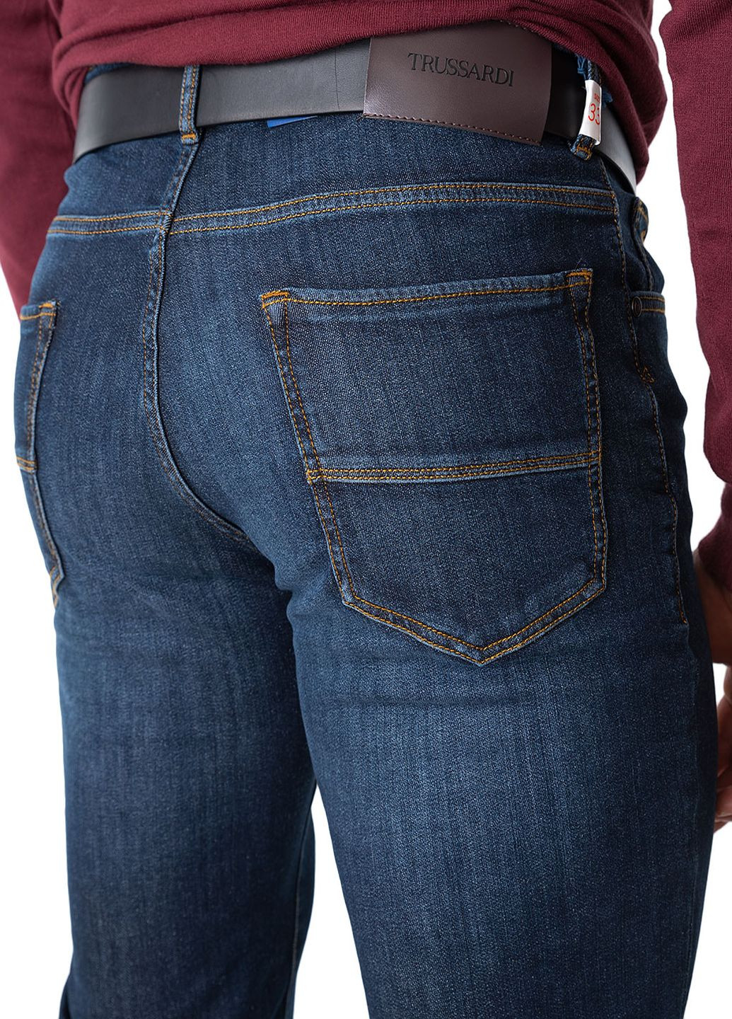 Синие зимние джинсы Trussardi Jeans