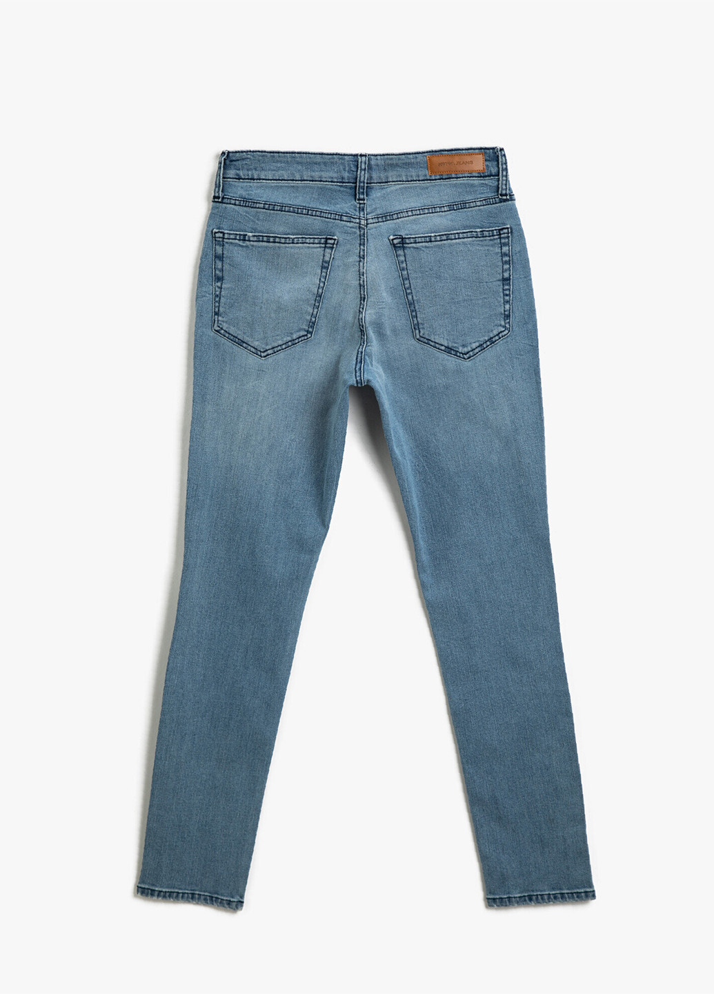 Светло-синие демисезонные прямые джинсы KOTON