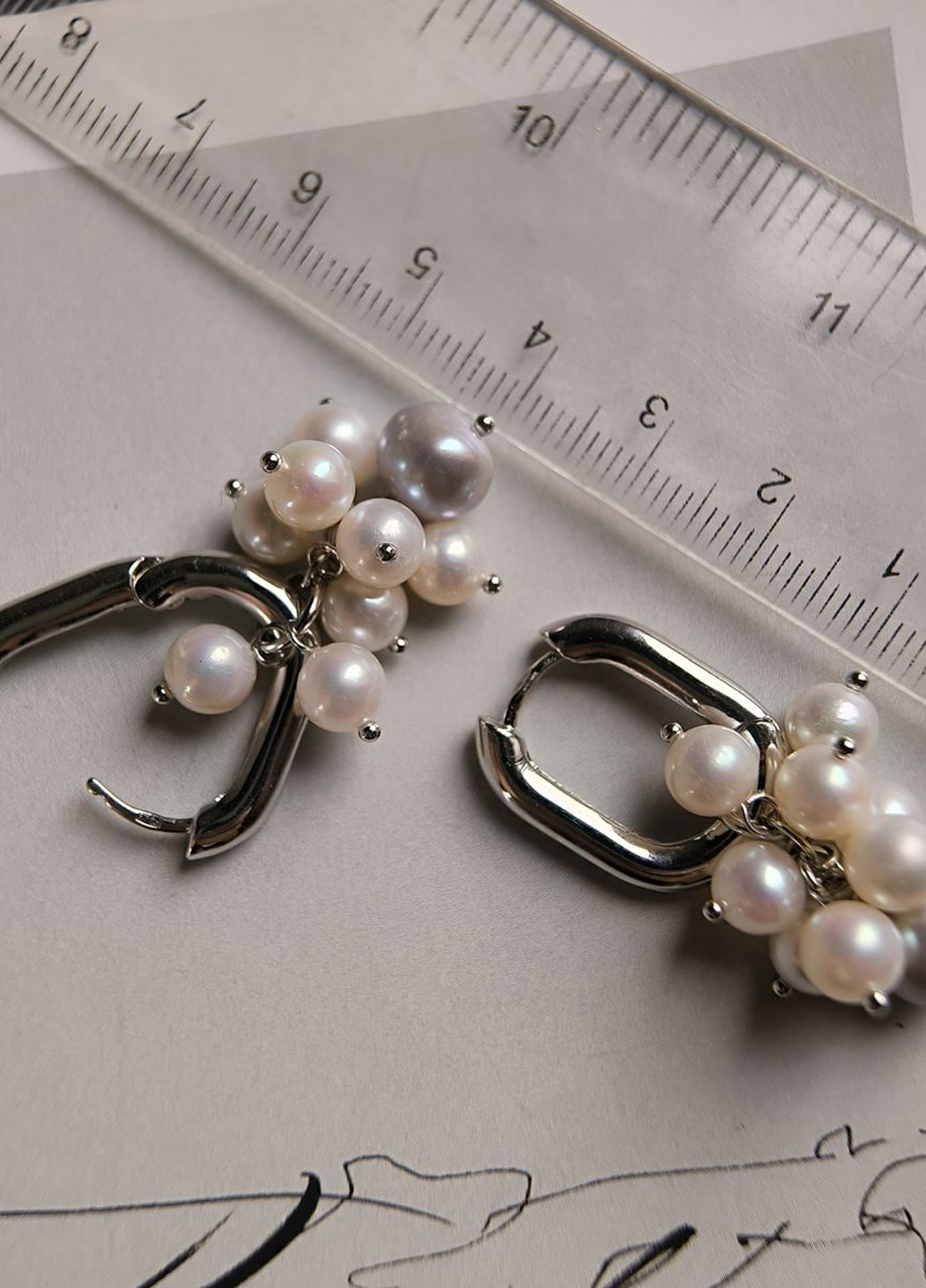 Сережки Silver Flame (350941568)