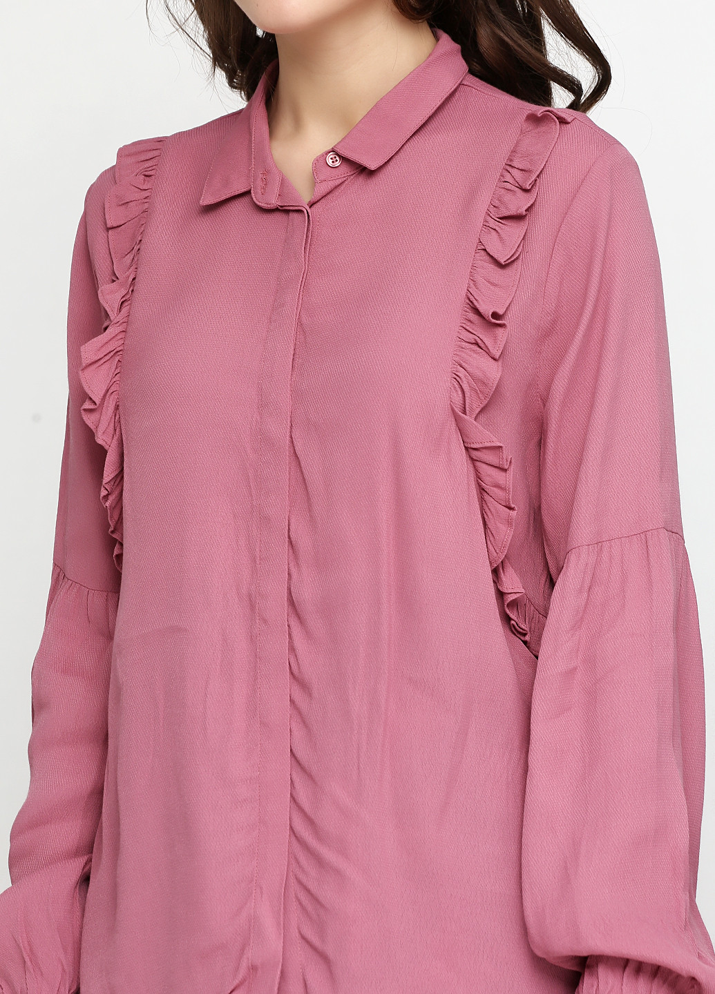 Розовая демисезонная блуза MBYM