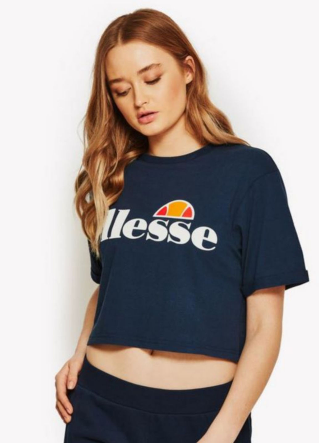 Темно-синяя летняя футболка Ellesse