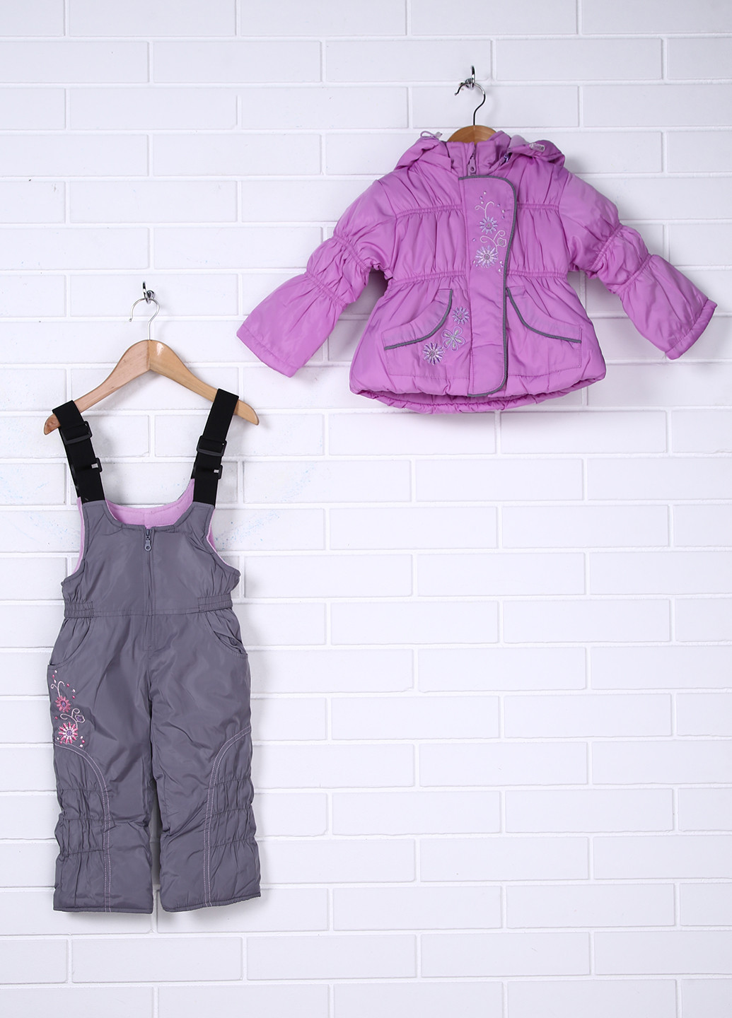 Фіолетовий зимній комплект (куртка, комбинезон) Aimico