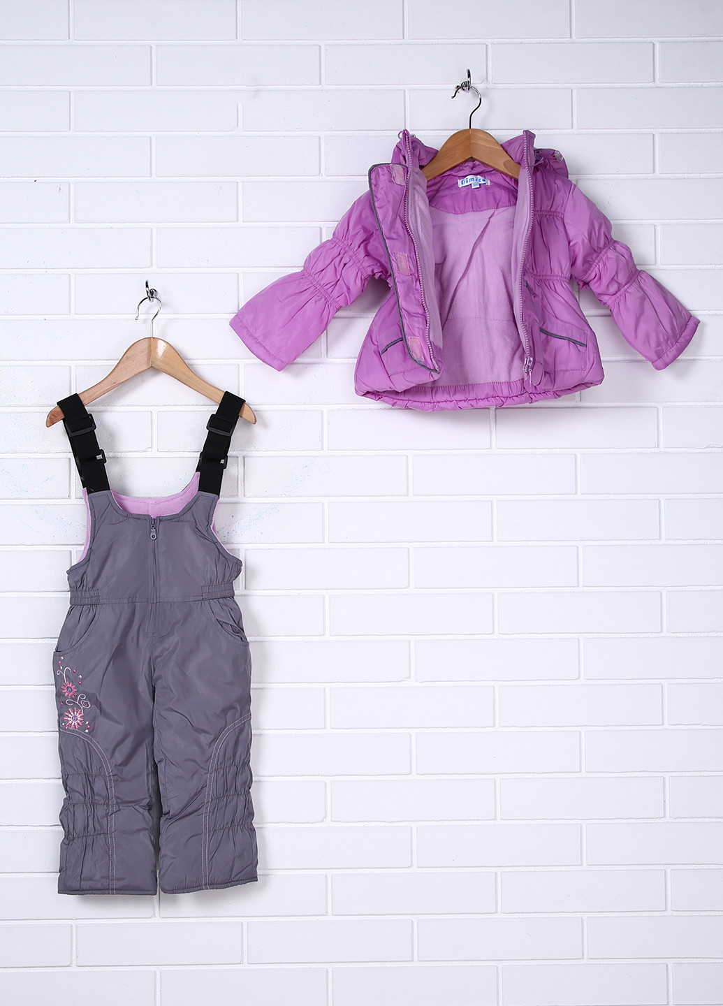 Фиолетовый зимний комплект (куртка, комбинезон) Aimico