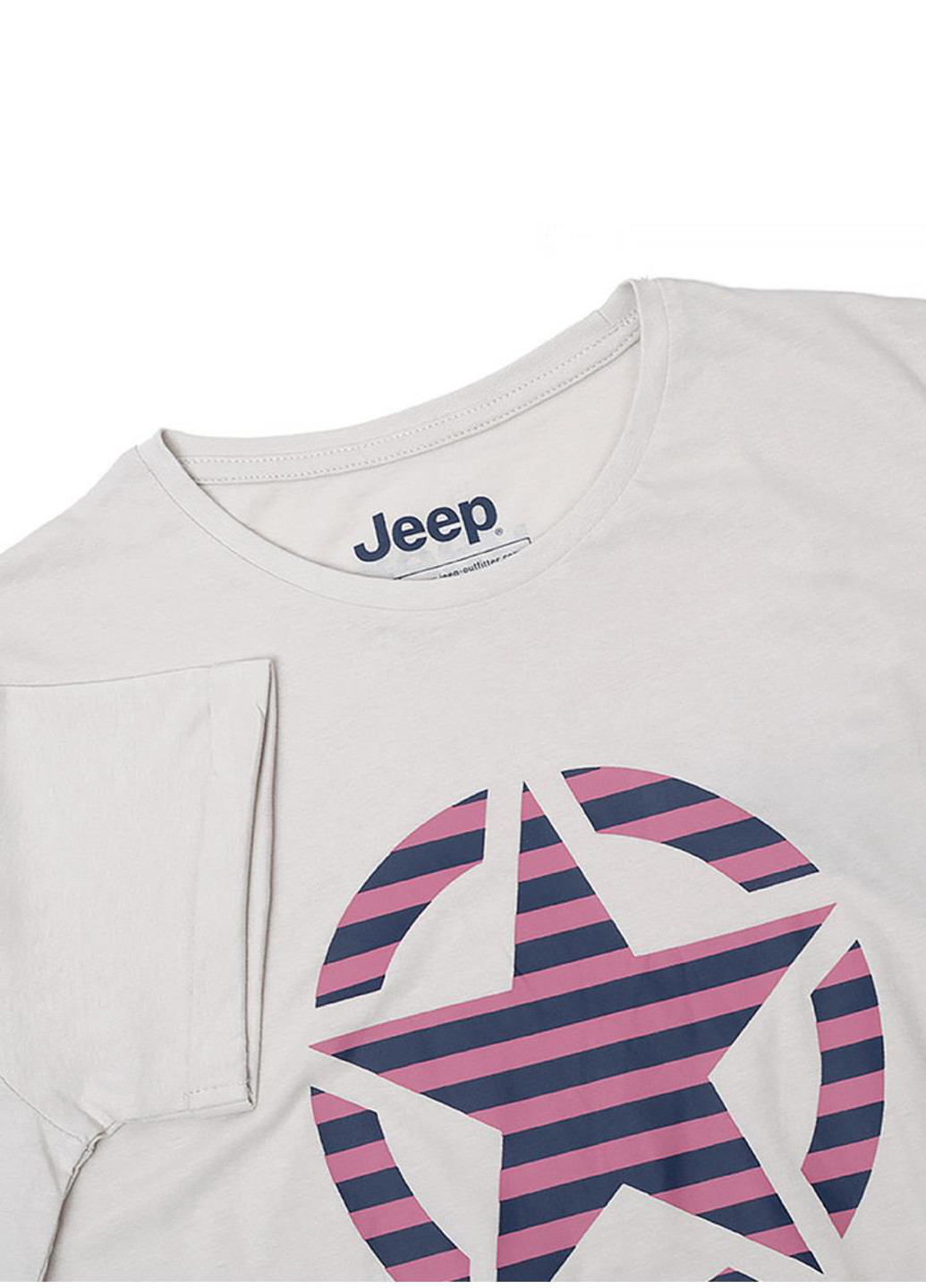 Футболка O102613-J863 Jeep T-SHIRT OVERSIZE STAR Striped Print Turn - (322022467)