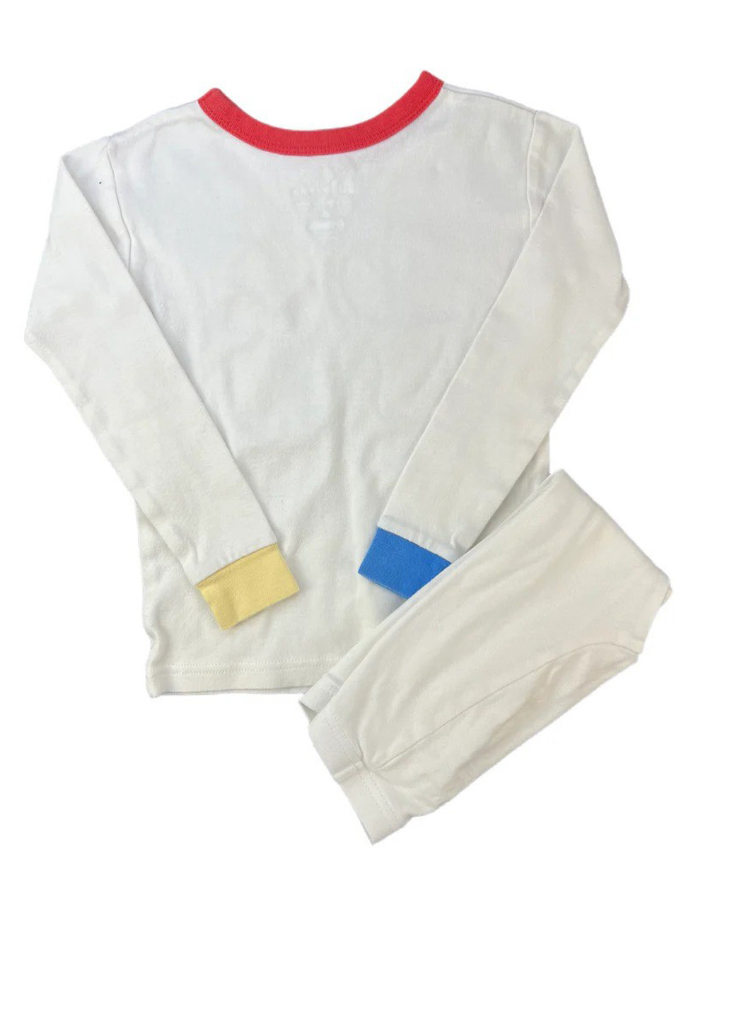 Белая всесезон пижама (лонгслив, брюки) лонгслив + брюки Gap