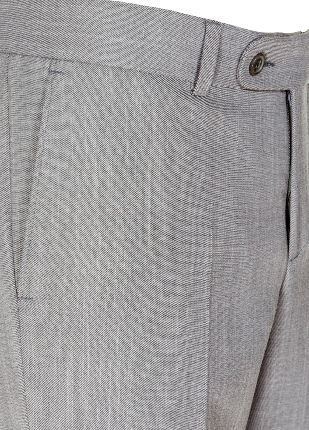 Светло-серые классические демисезонные со средней талией брюки Arber