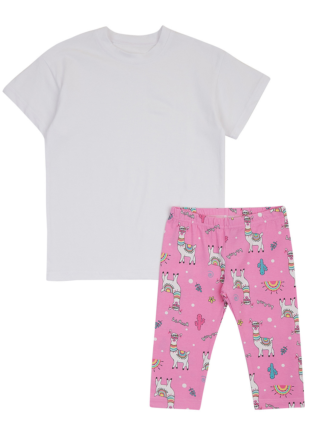 Комбінований літній комплект (футболка, бриджі) Ляля