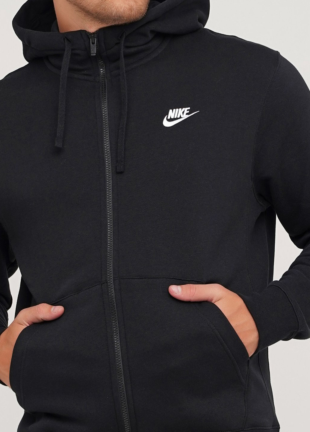 Толстовка Nike m nsw club hoodie fz bb (204105242)