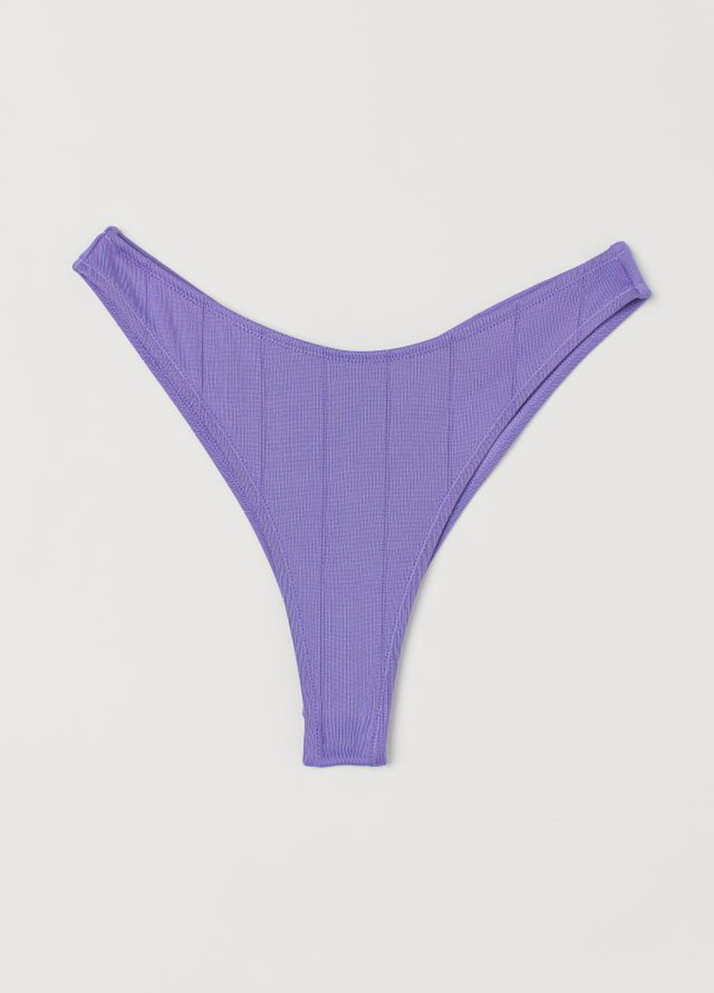 Купальні труси H&M бразиліана однотонні фіолетові пляжні поліестер