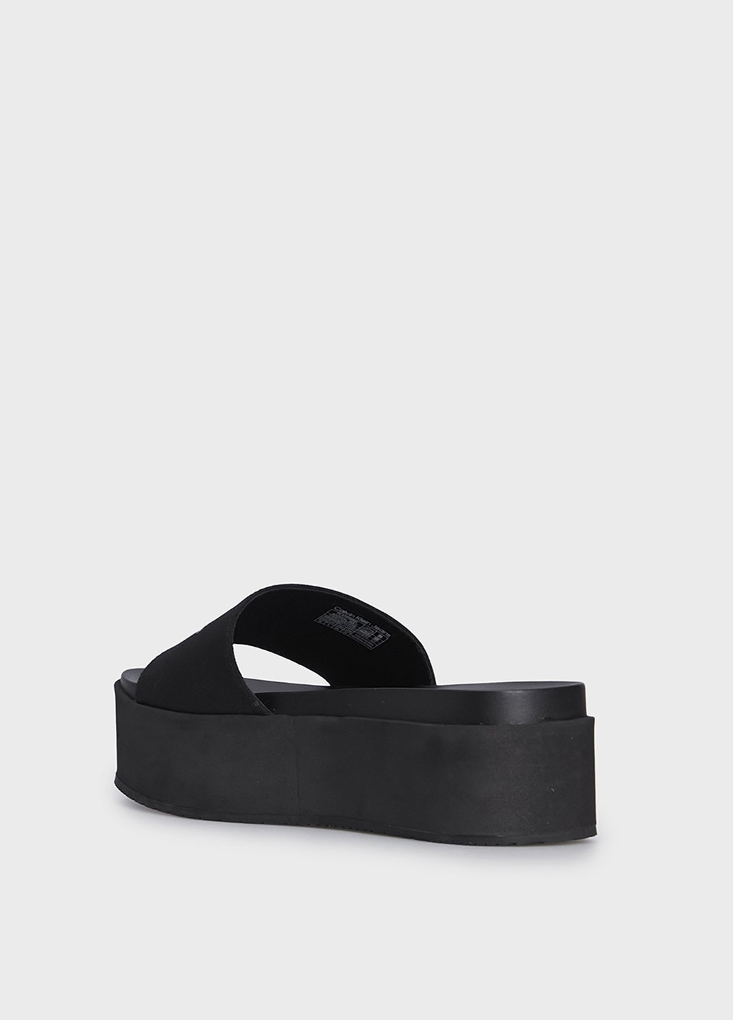 Черные шлепанцы Calvin Klein Jeans с логотипом