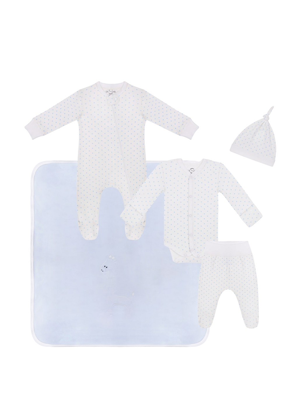 Белый демисезонный комплект (5 пр.) Sasha