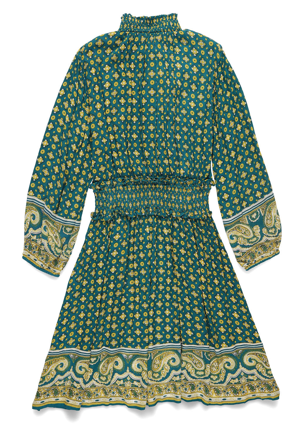 Зеленое кэжуал платье Derhy с орнаментом