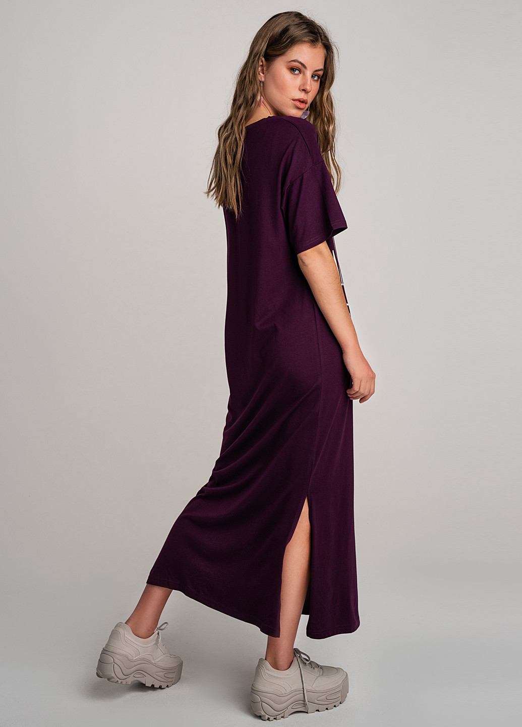 Фиолетовое кэжуал платье платье-футболка befree