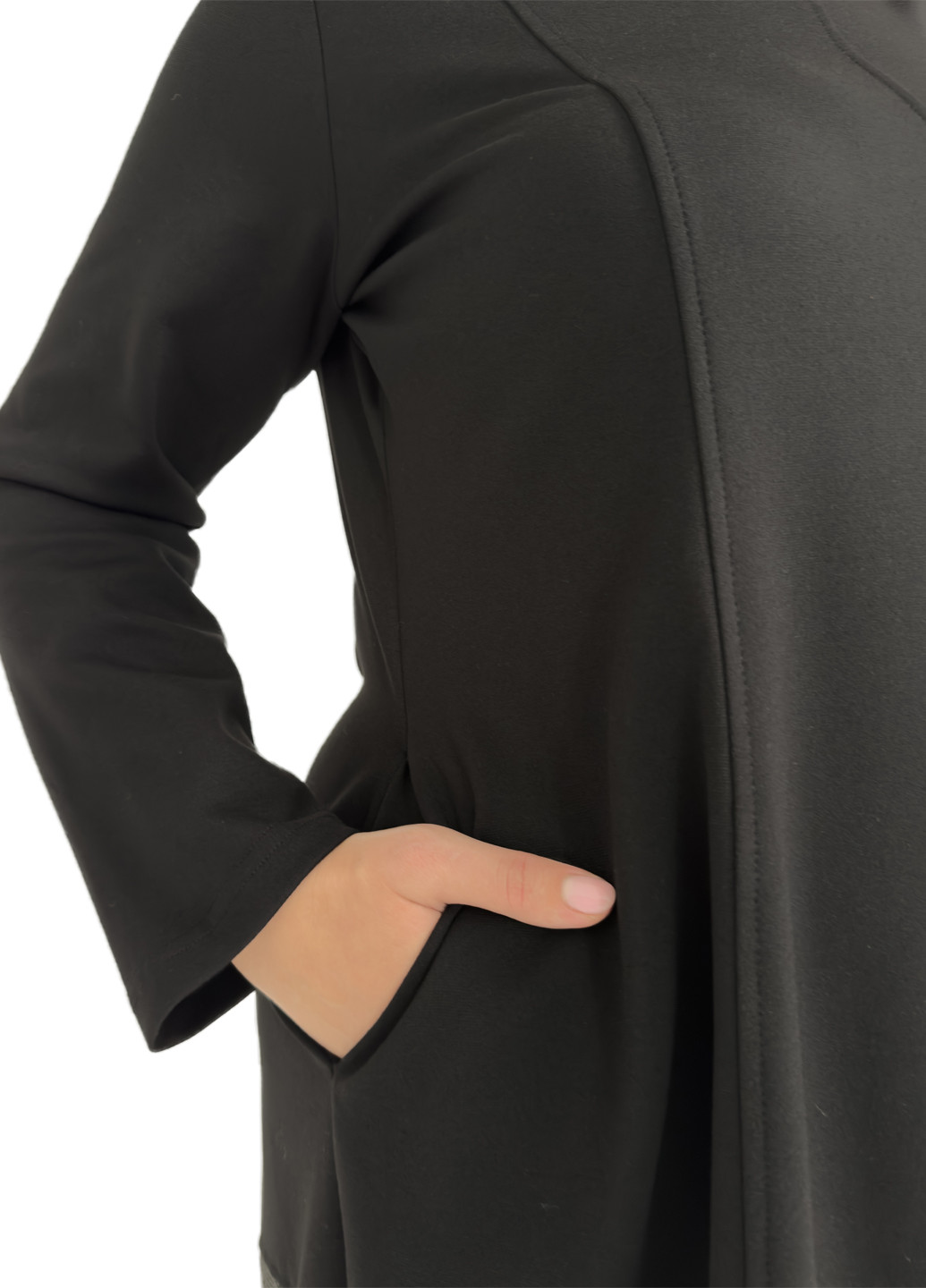 Черное кэжуал платье футляр Hookk Design с животным (анималистичным) принтом