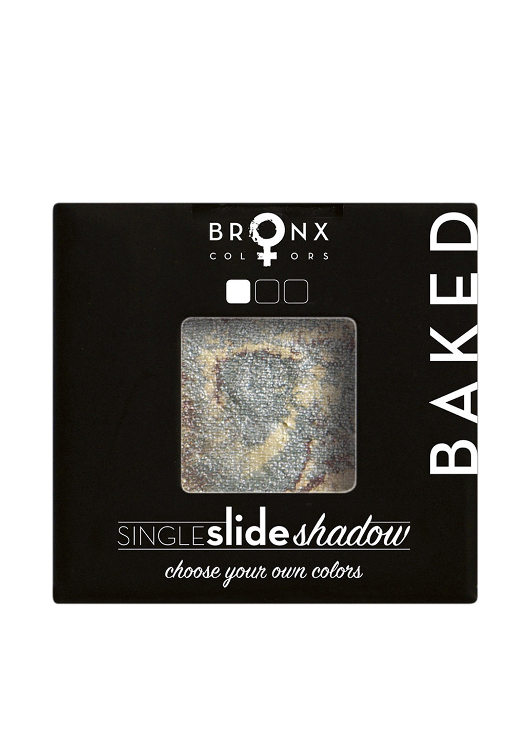 Тени для век Baked Single Slide Shadow SCBS01 Moon, 2 г Bronx Colors (87558281)