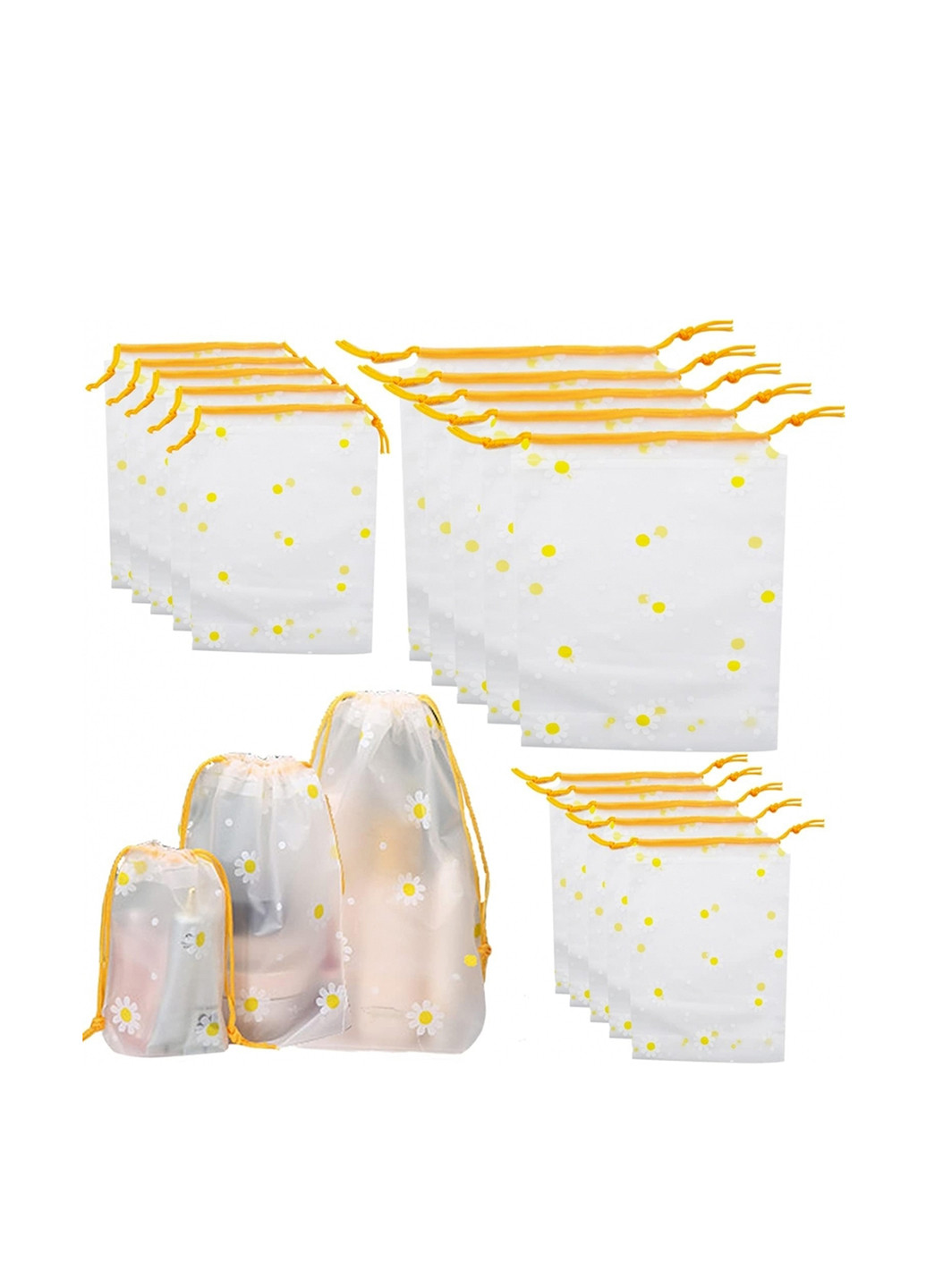 Набір пакетів для речей із зав'язками (15 шт.), 20х30 см Forus (364998224)