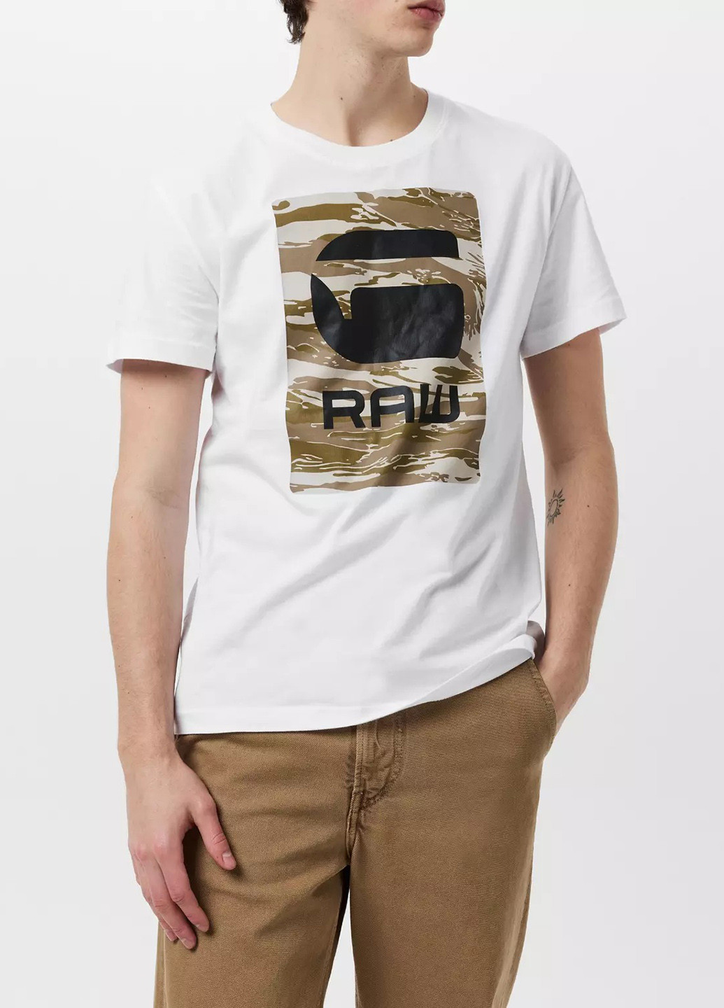 Белая футболка G-Star Raw