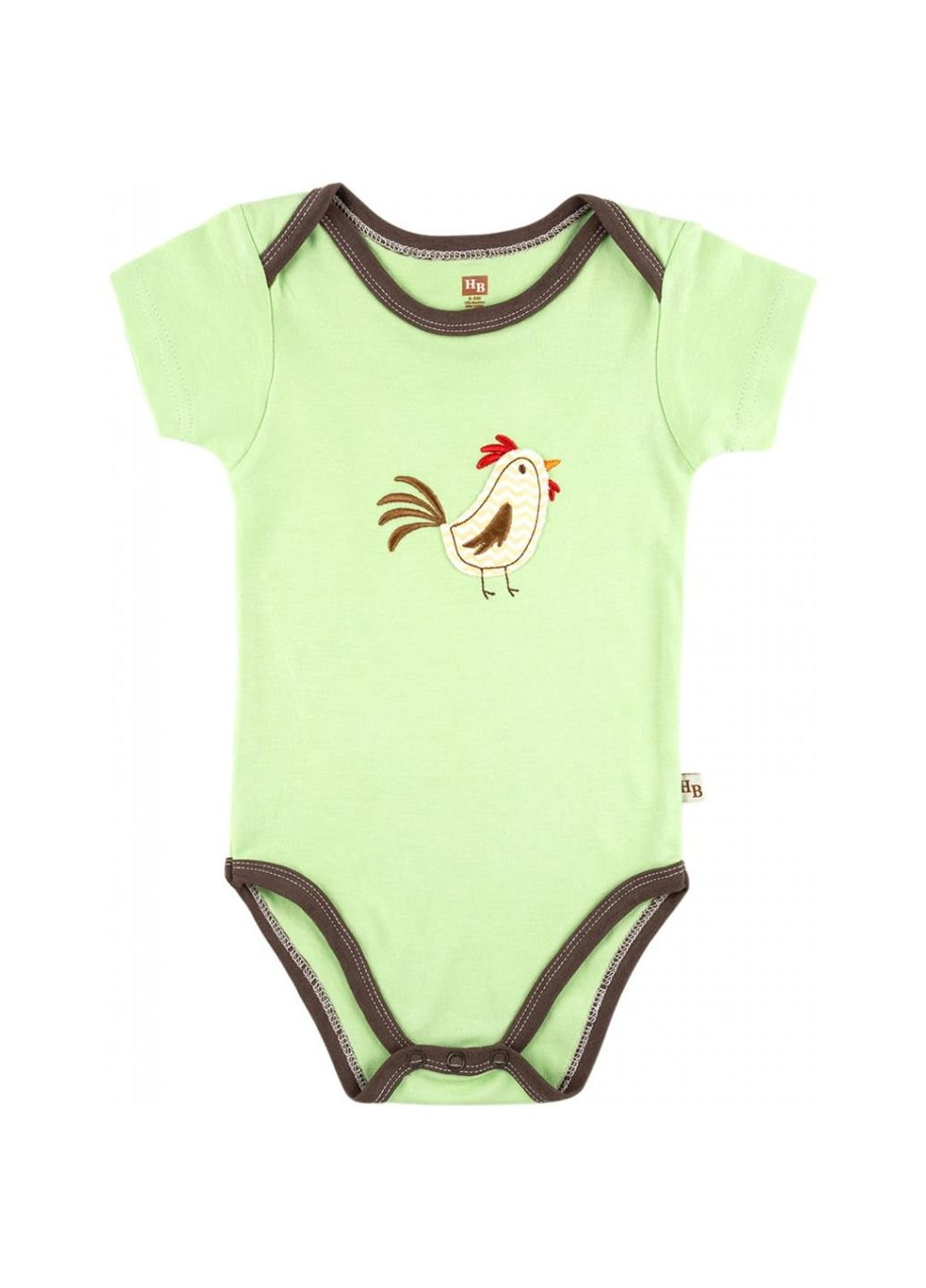 Коричневий демісезонний набір дитячого одягу із бамбука з малюнком тварин зелений для хлопчиків (68353.3-6.g) Luvable Friends