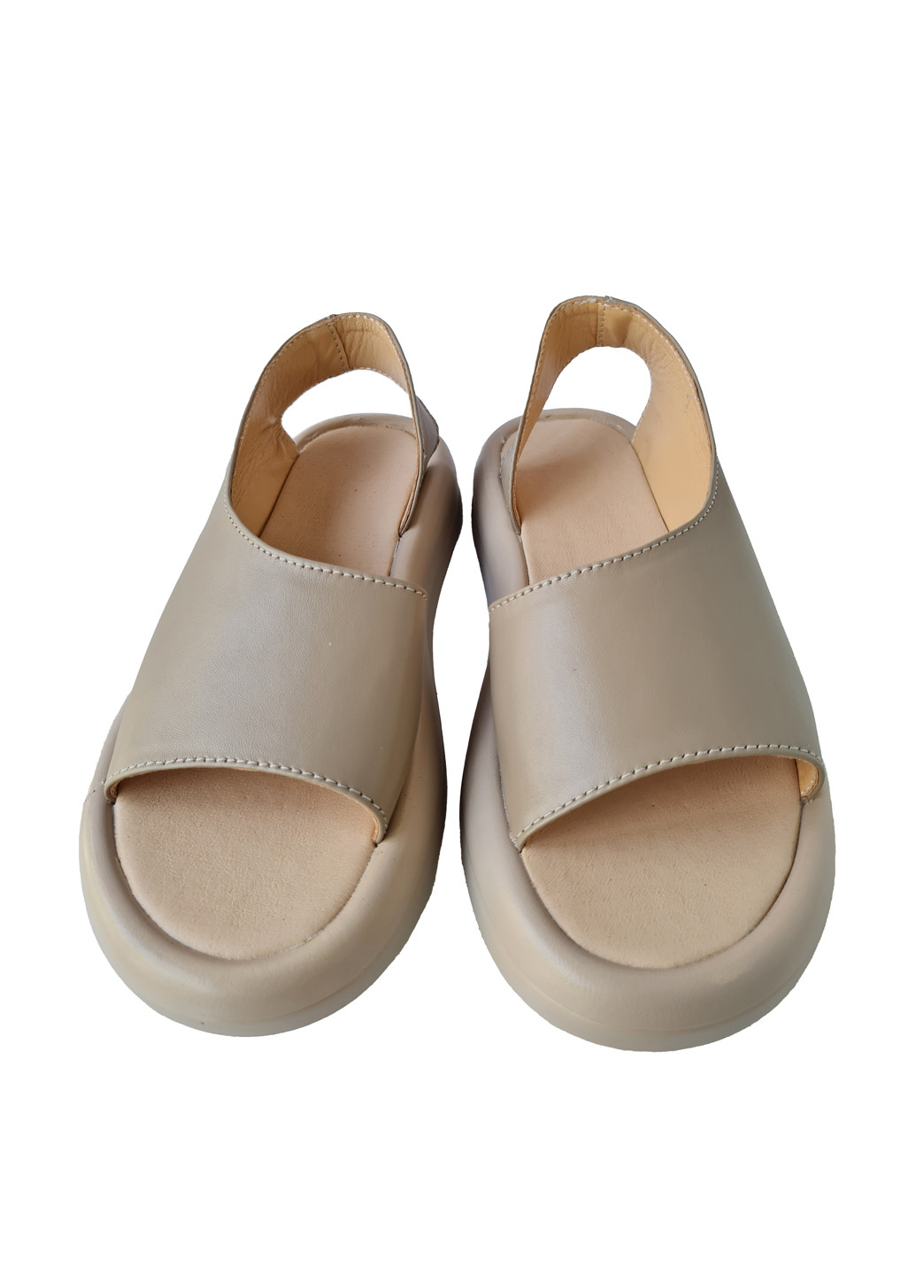 Бежевые босоножки Donna без застежки