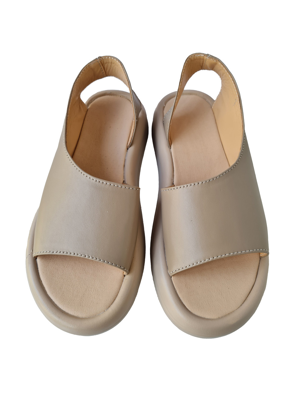 Бежевые босоножки Donna без застежки